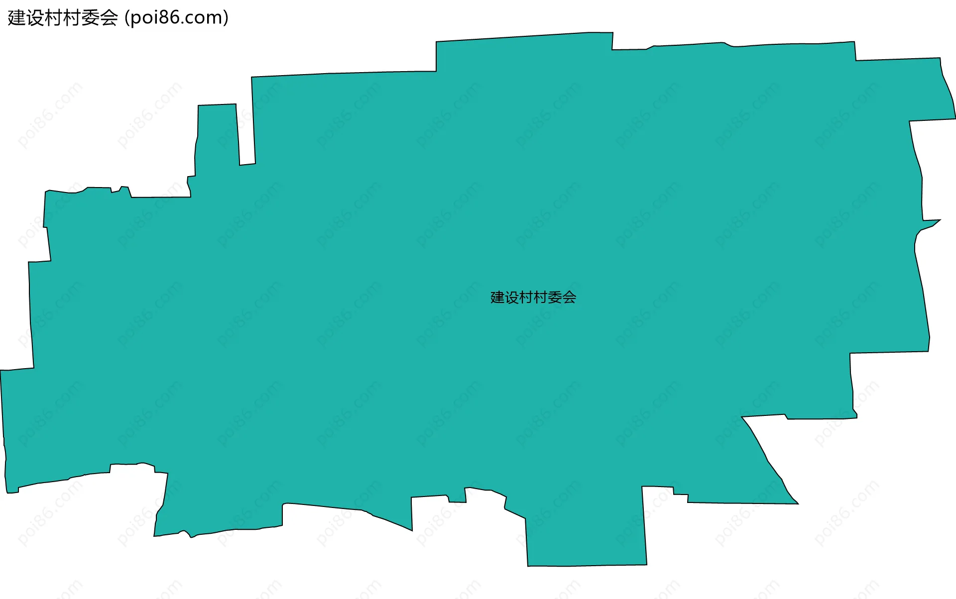 建设村村委会边界地图