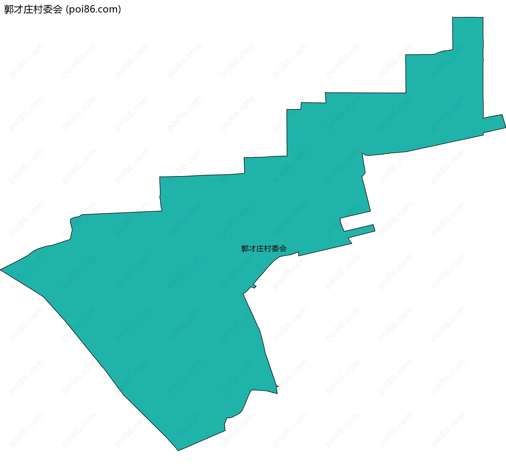 郭才庄村委会边界地图