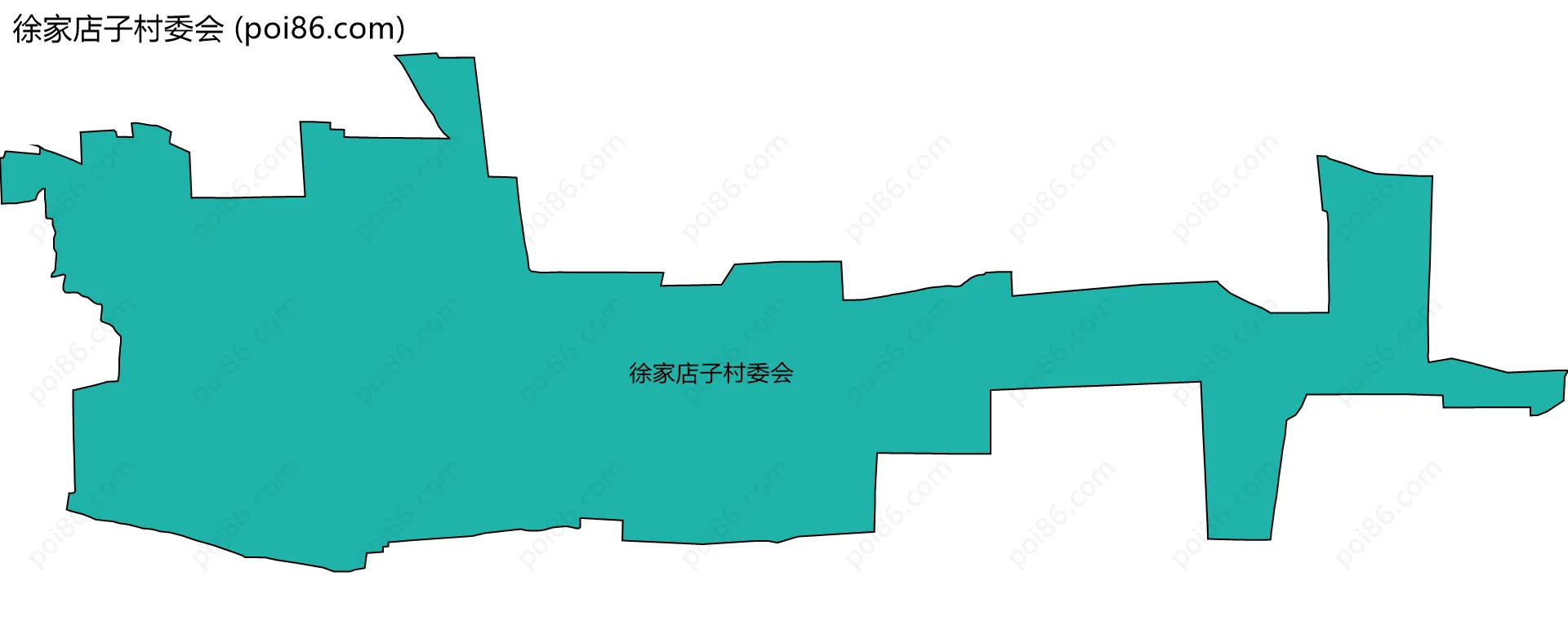 徐家店子村委会边界地图