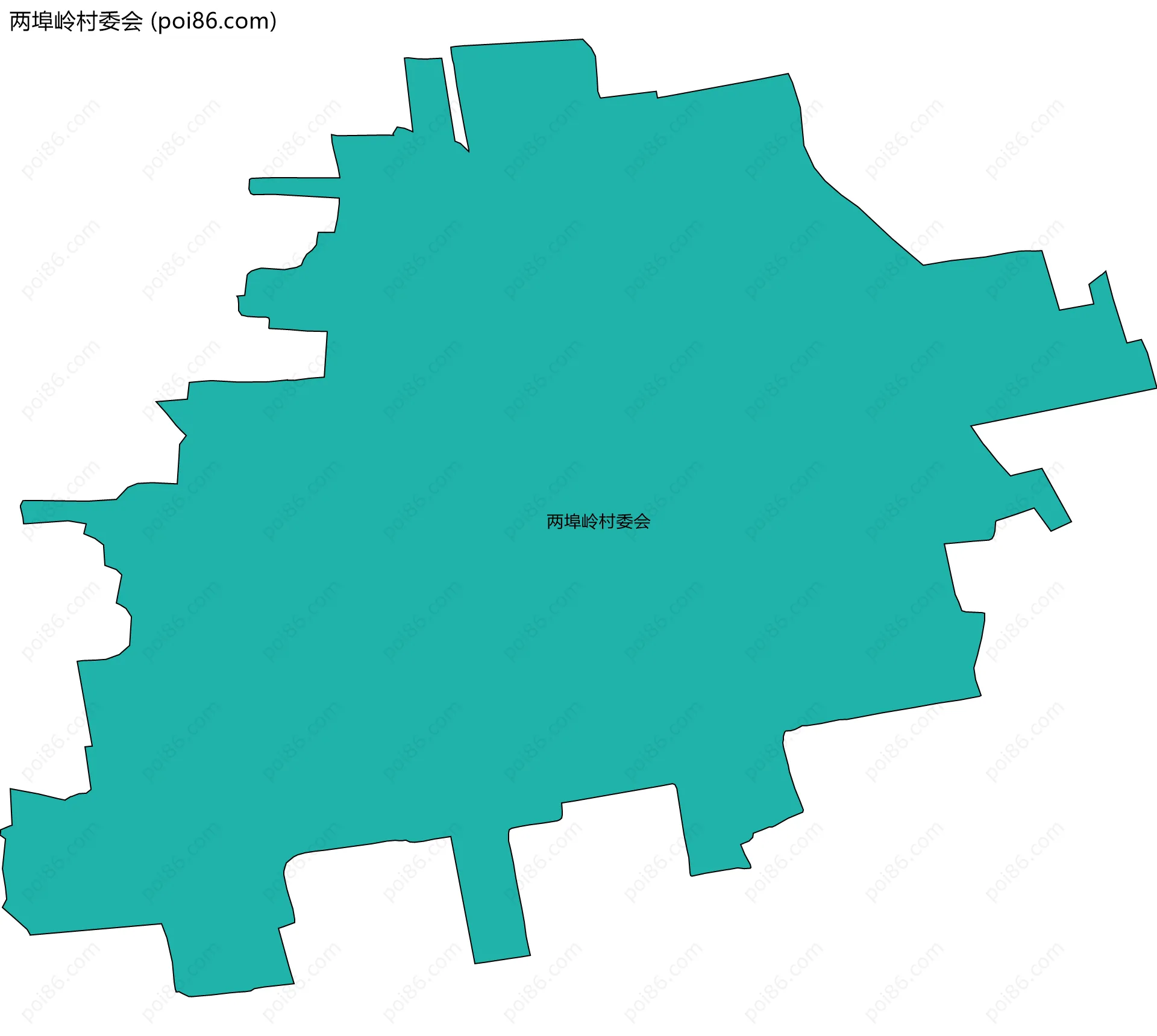 两埠岭村委会边界地图