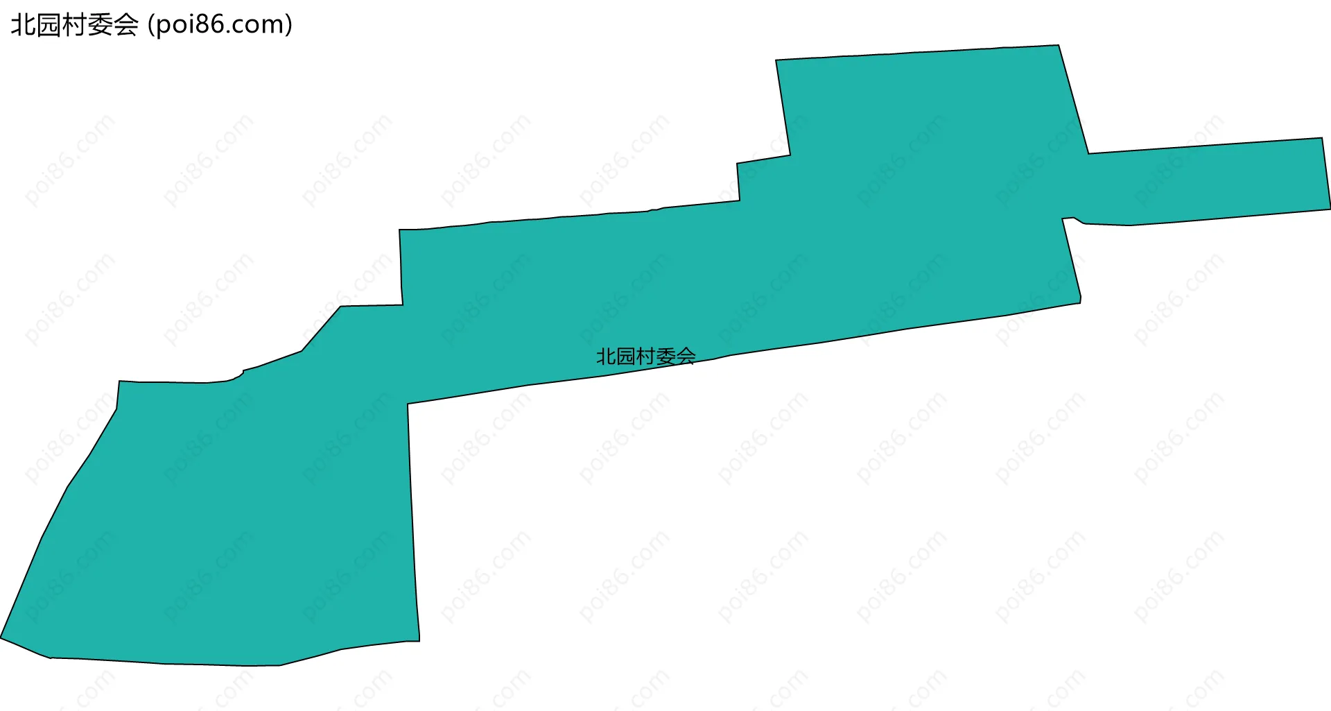 北园村委会边界地图