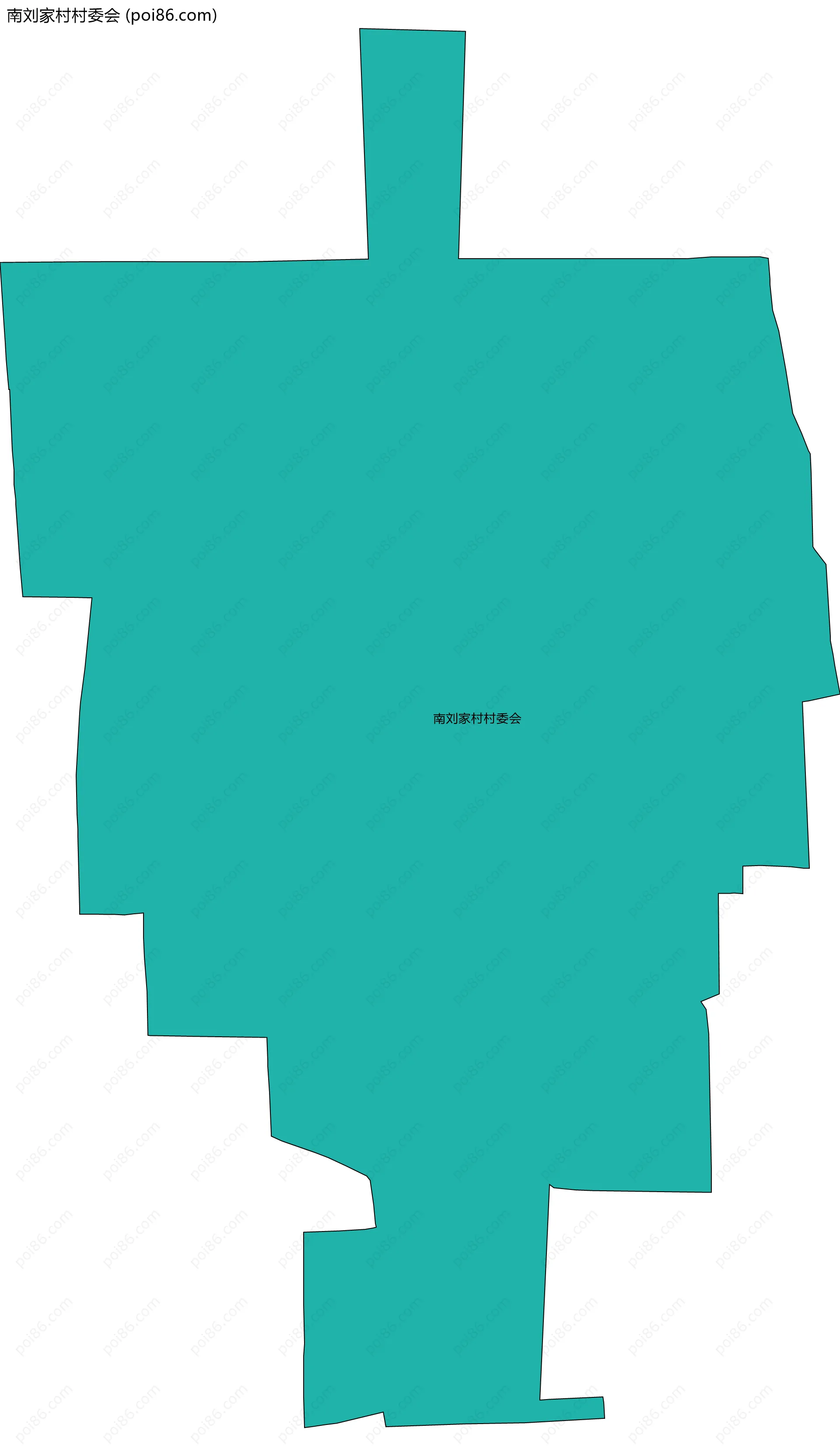 南刘家村村委会边界地图