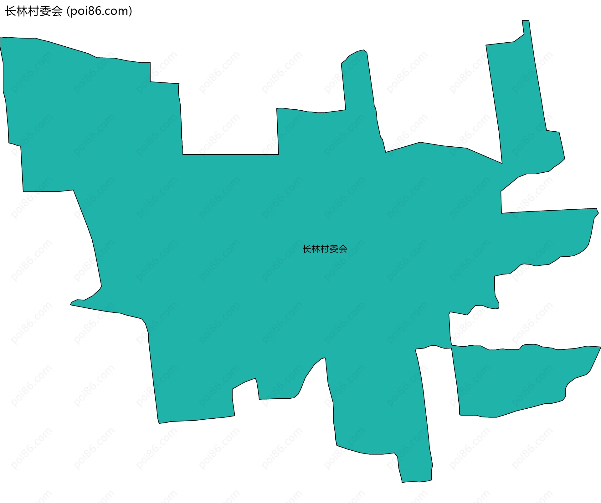 长林村委会边界地图