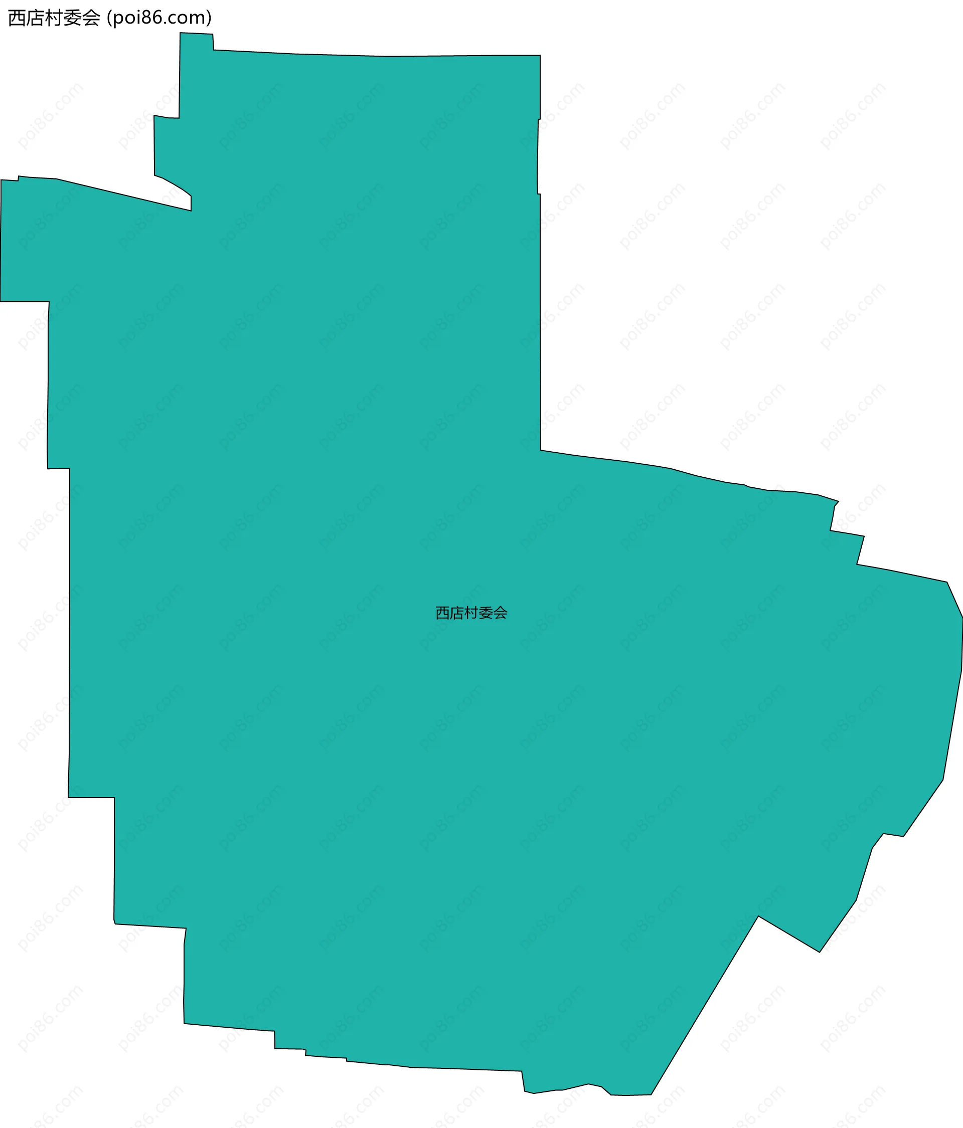西店村委会边界地图
