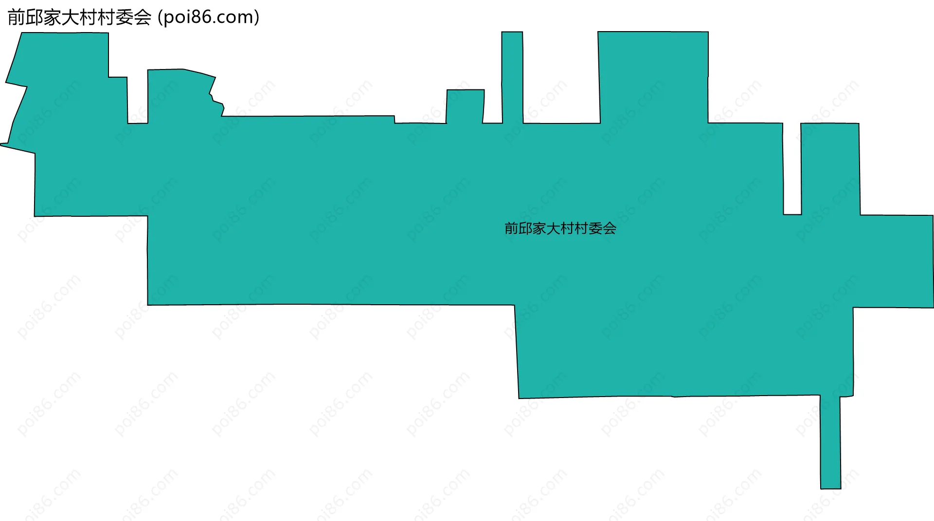 前邱家大村村委会边界地图