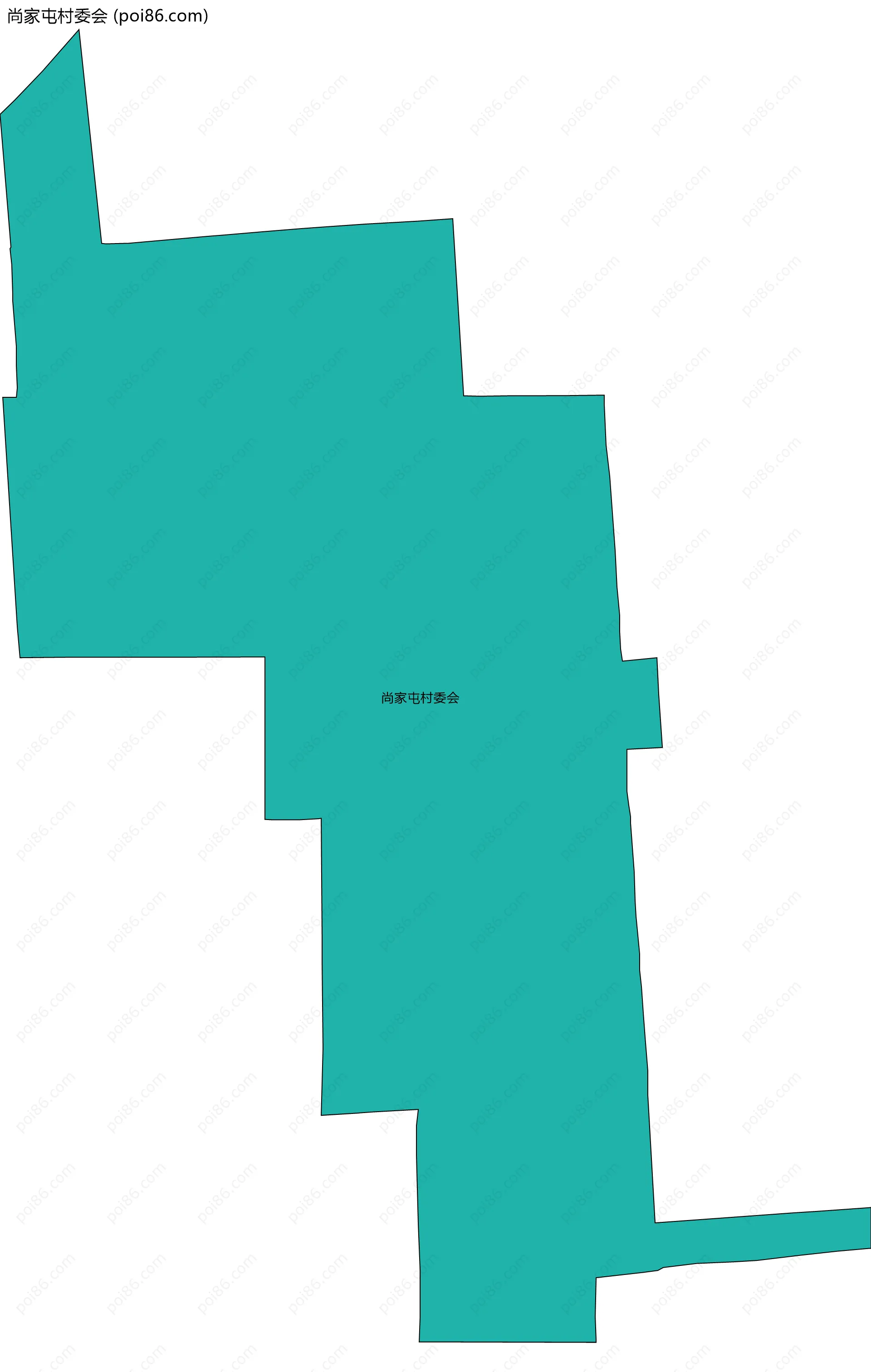 尚家屯村委会边界地图