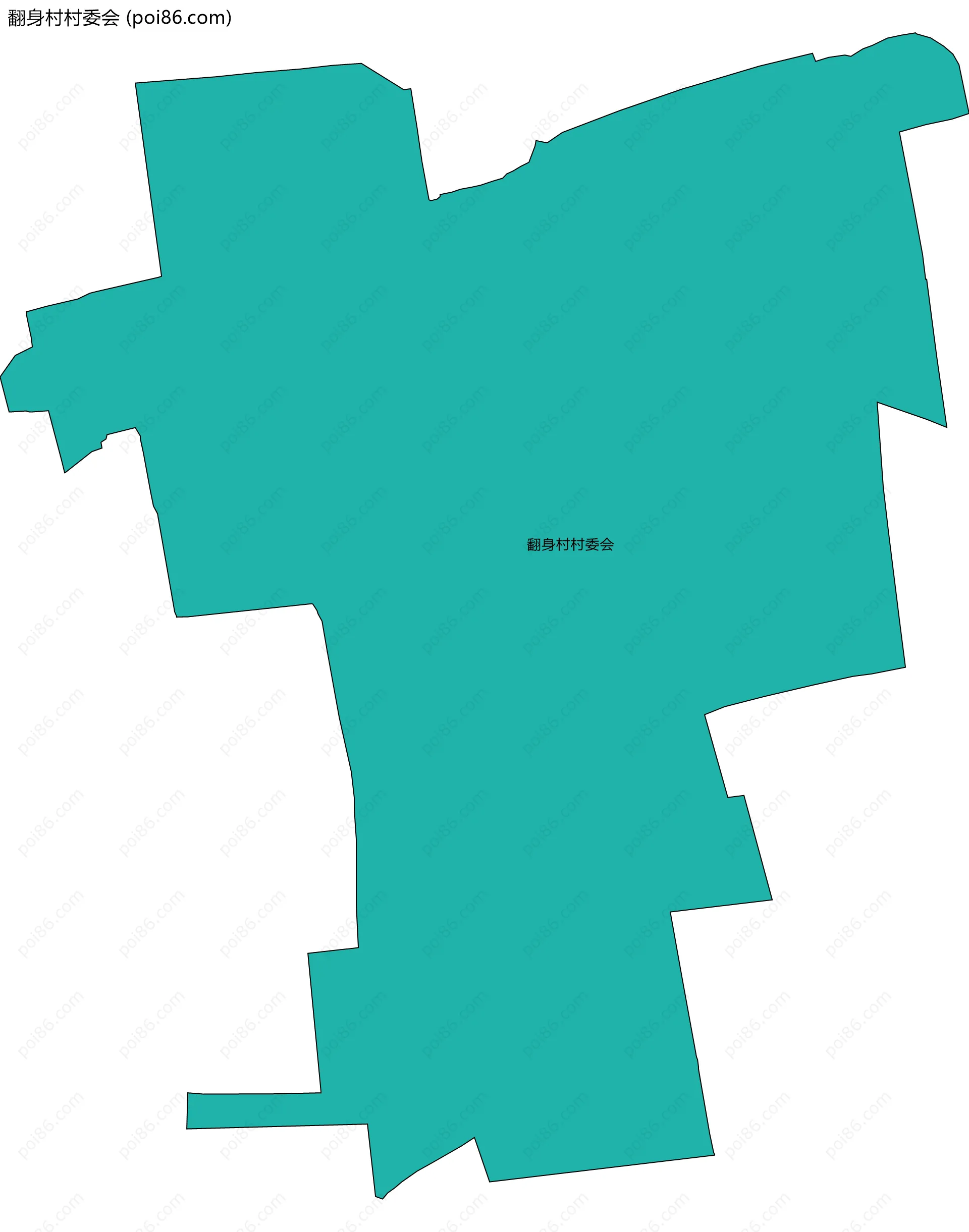 翻身村村委会边界地图