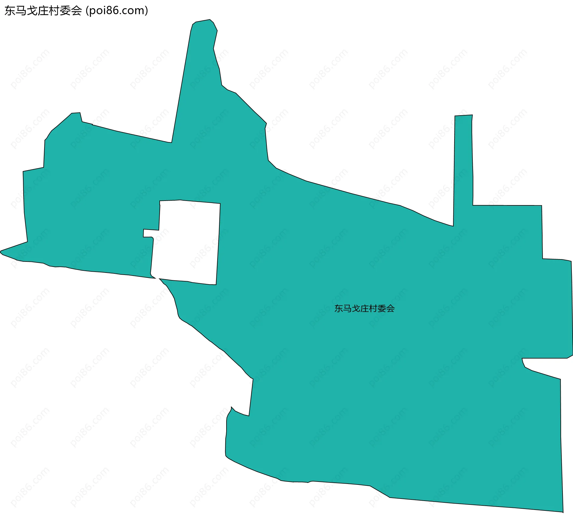 东马戈庄村委会边界地图