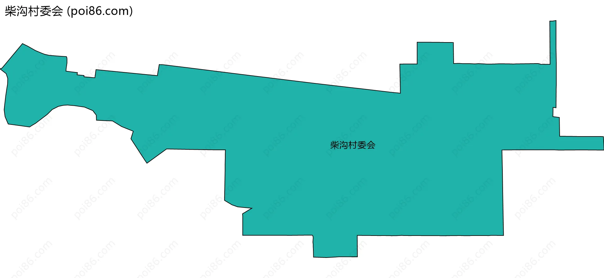 柴沟村委会边界地图