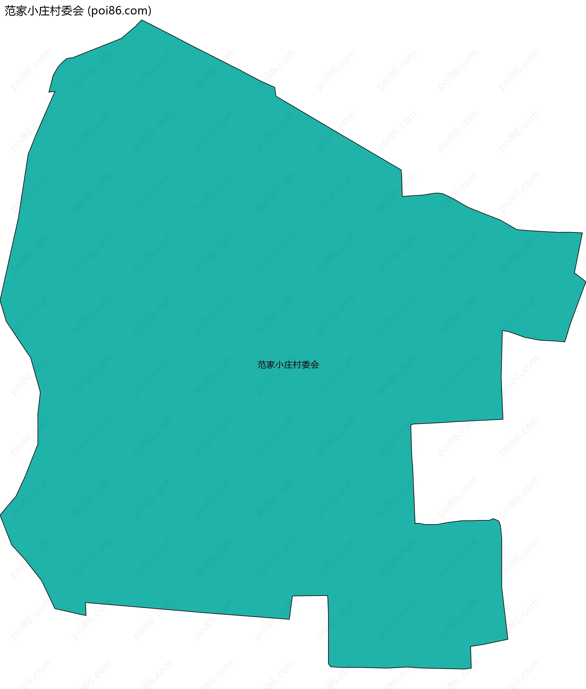 范家小庄村委会边界地图