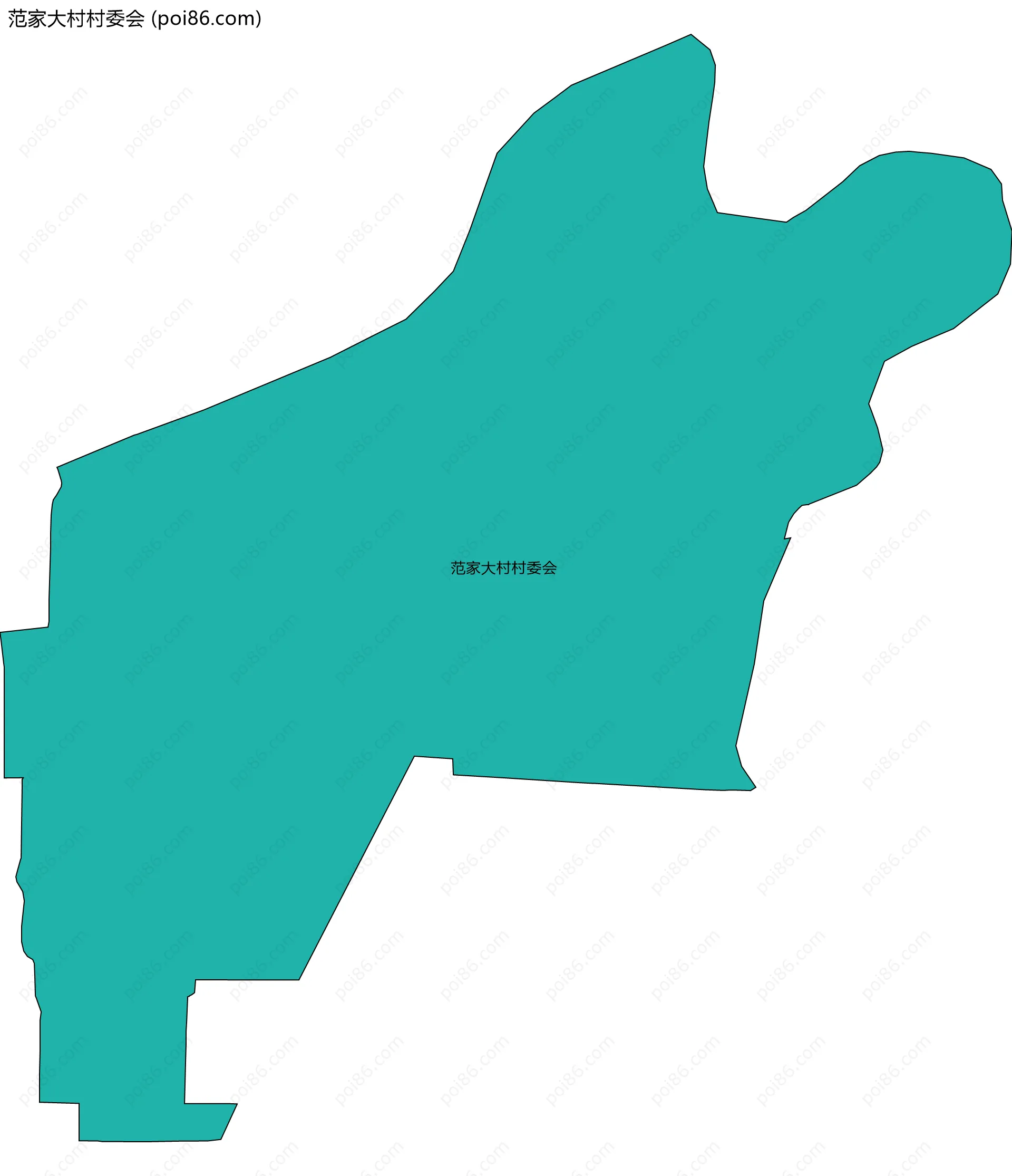 范家大村村委会边界地图