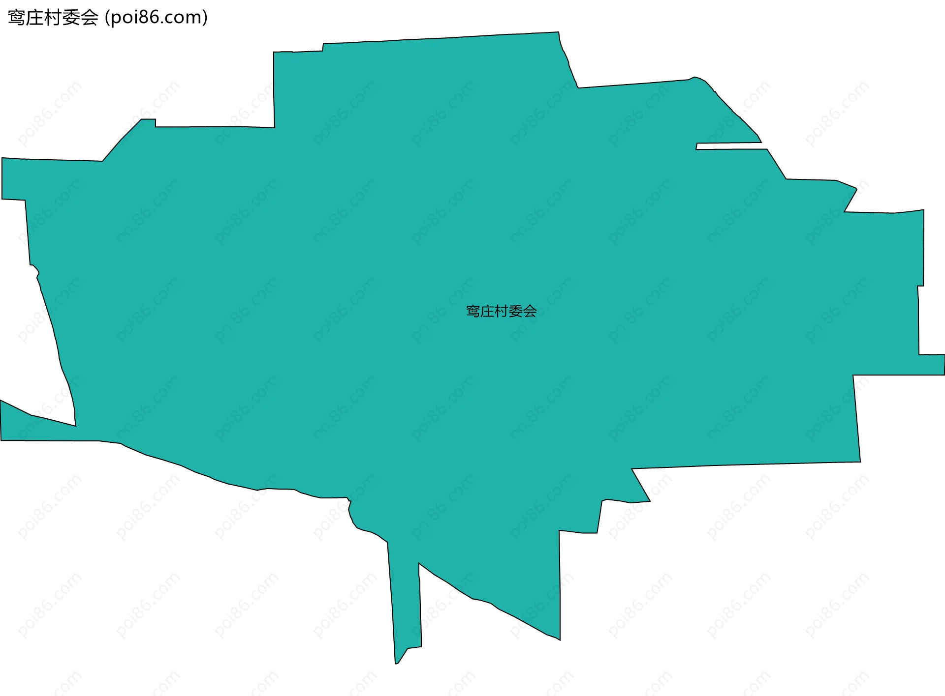 窎庄村委会边界地图