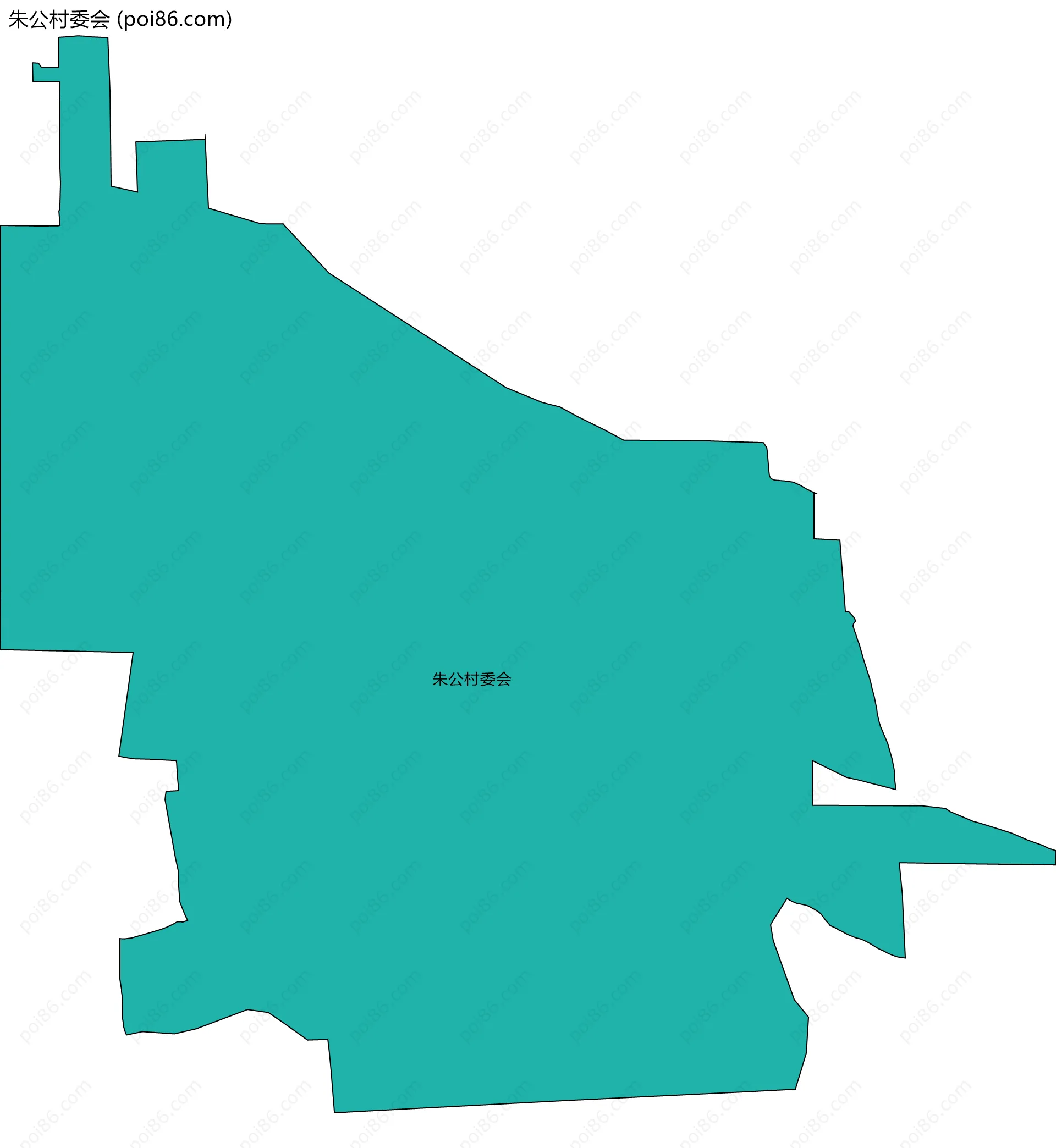 朱公村委会边界地图