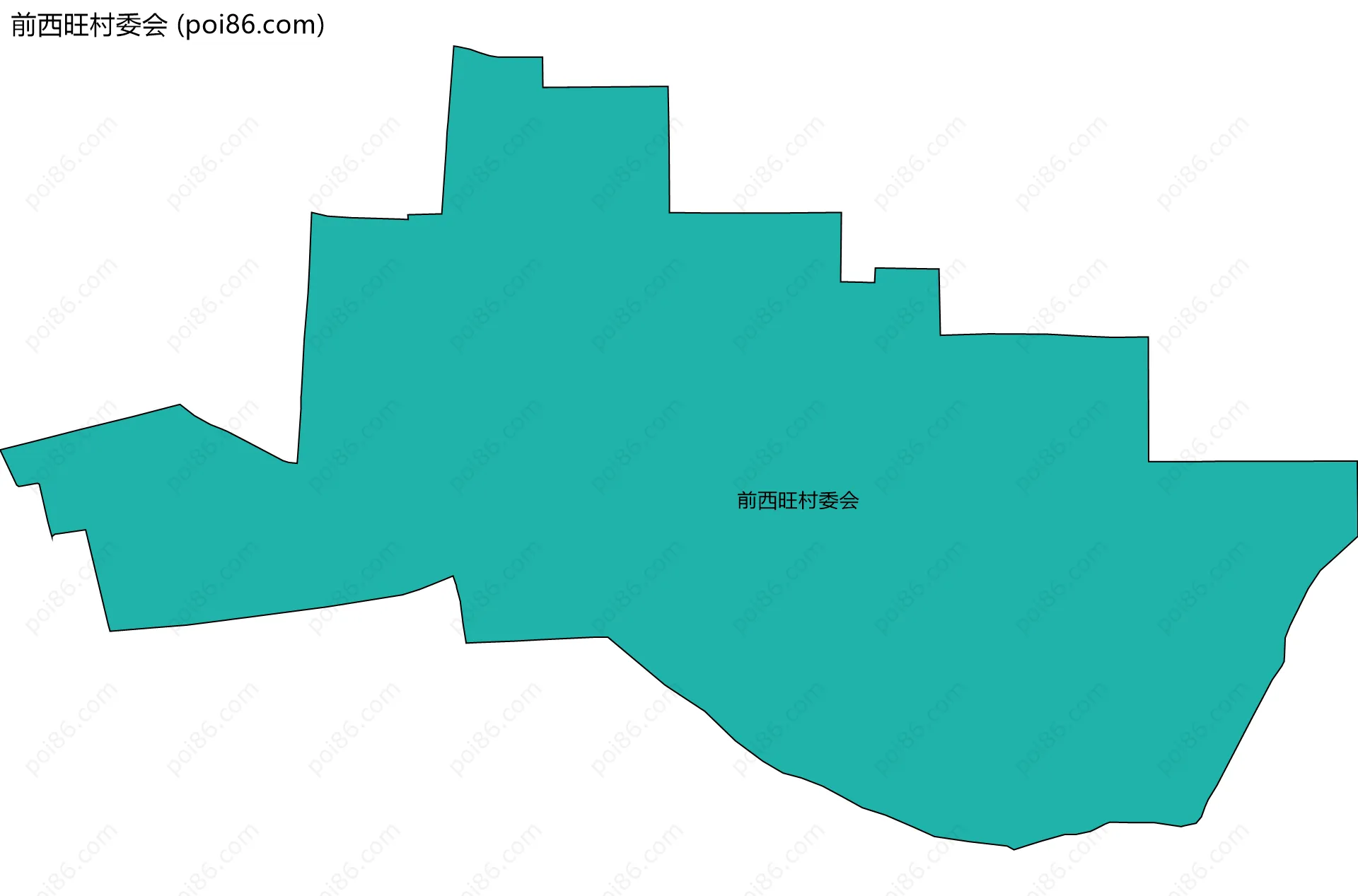 前西旺村委会边界地图