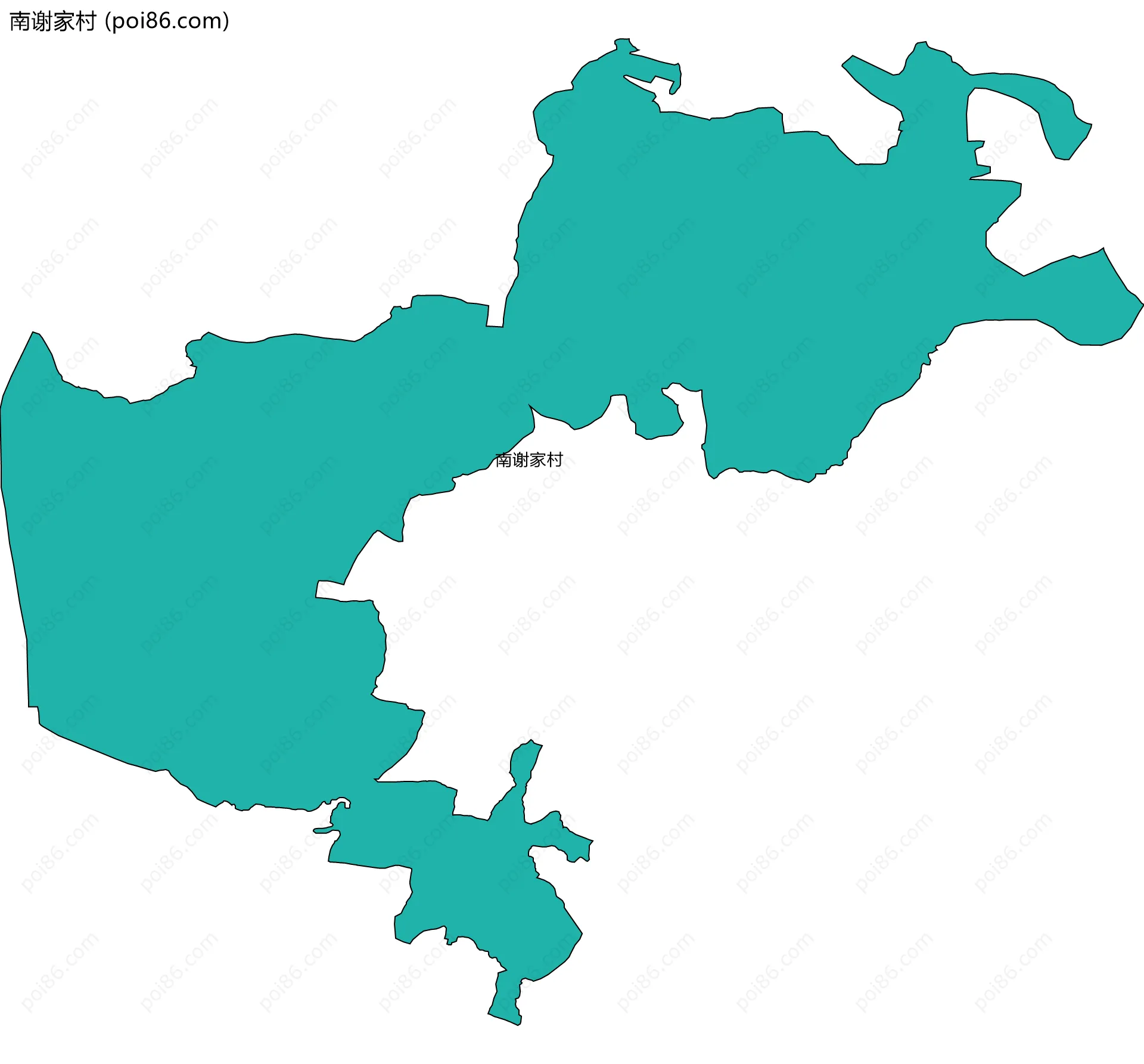 南谢家村边界地图