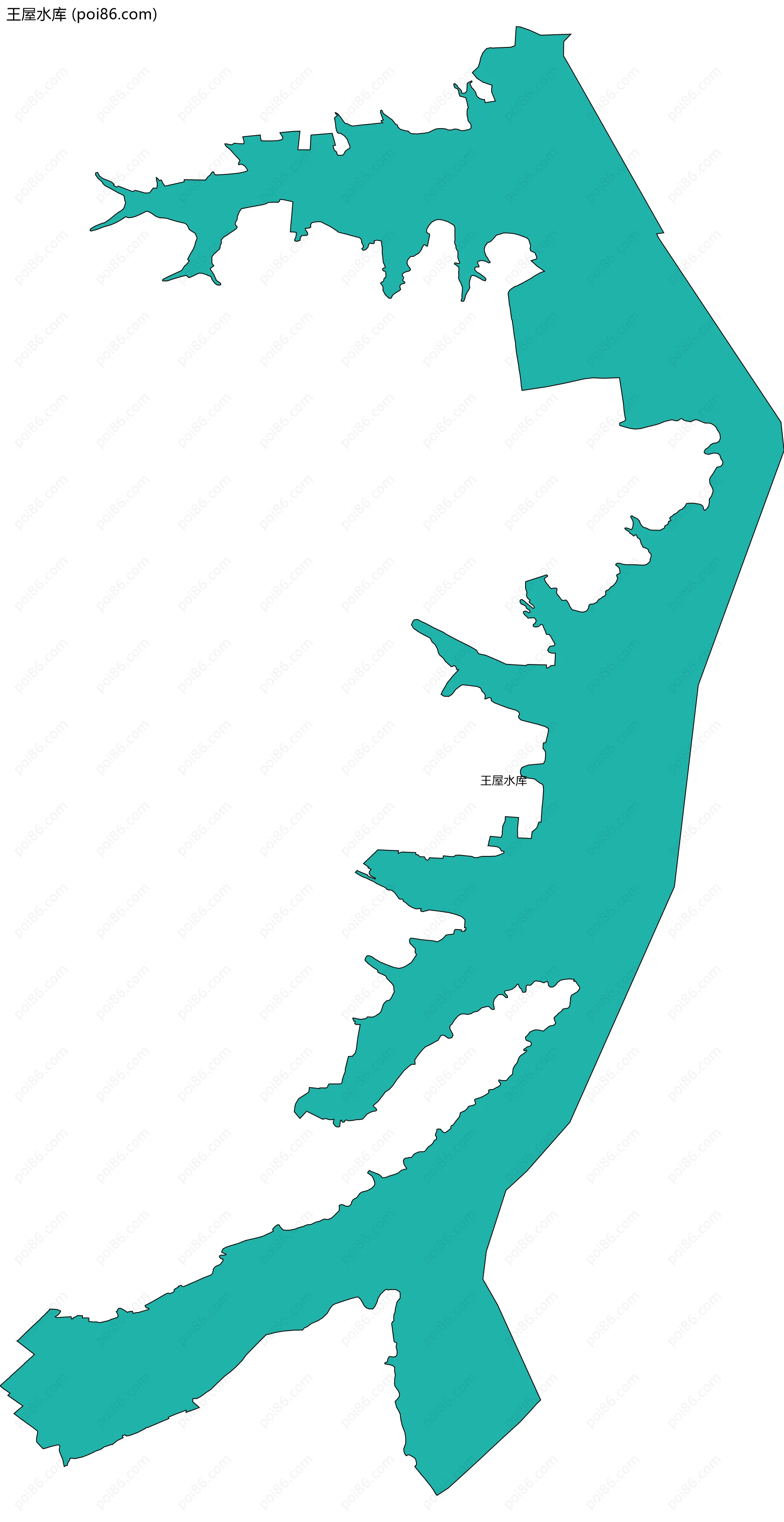 王屋水库边界地图