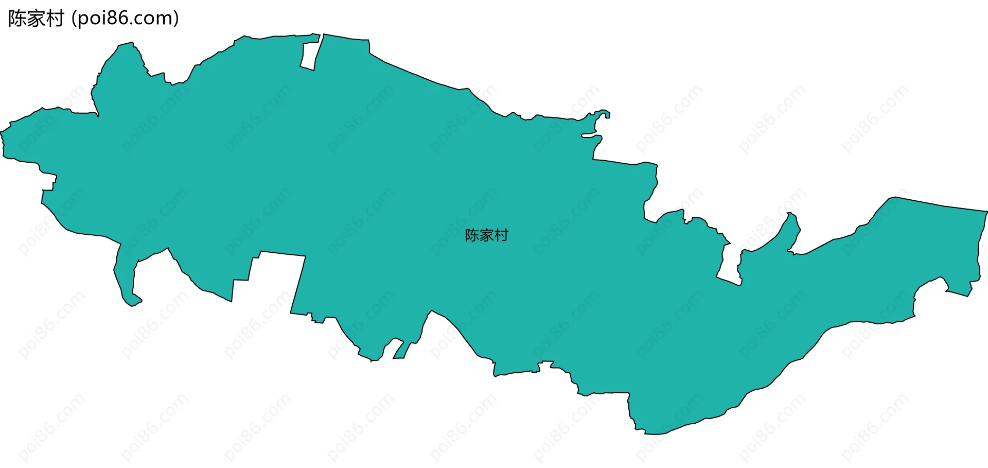 陈家村边界地图