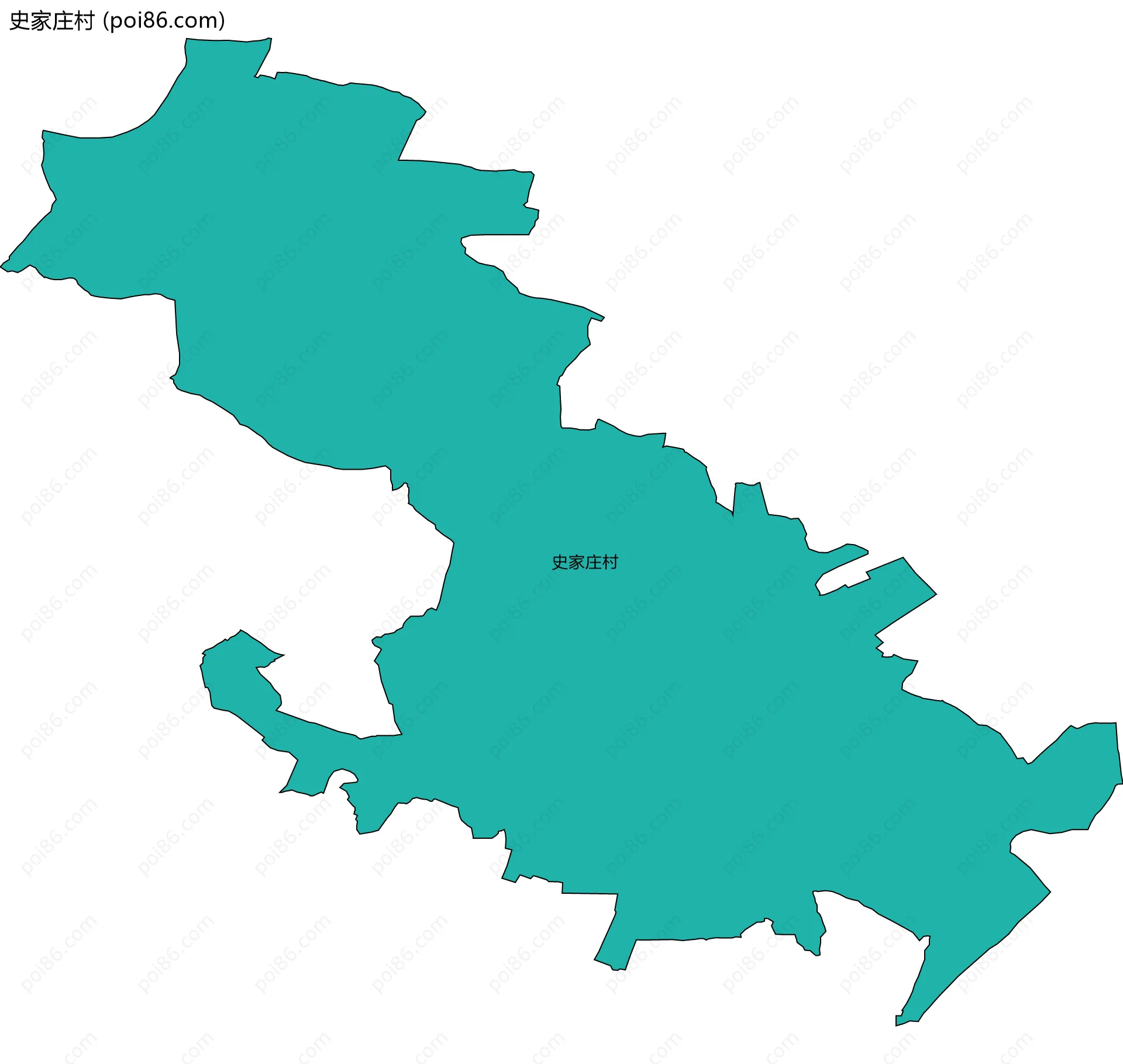 史家庄村边界地图