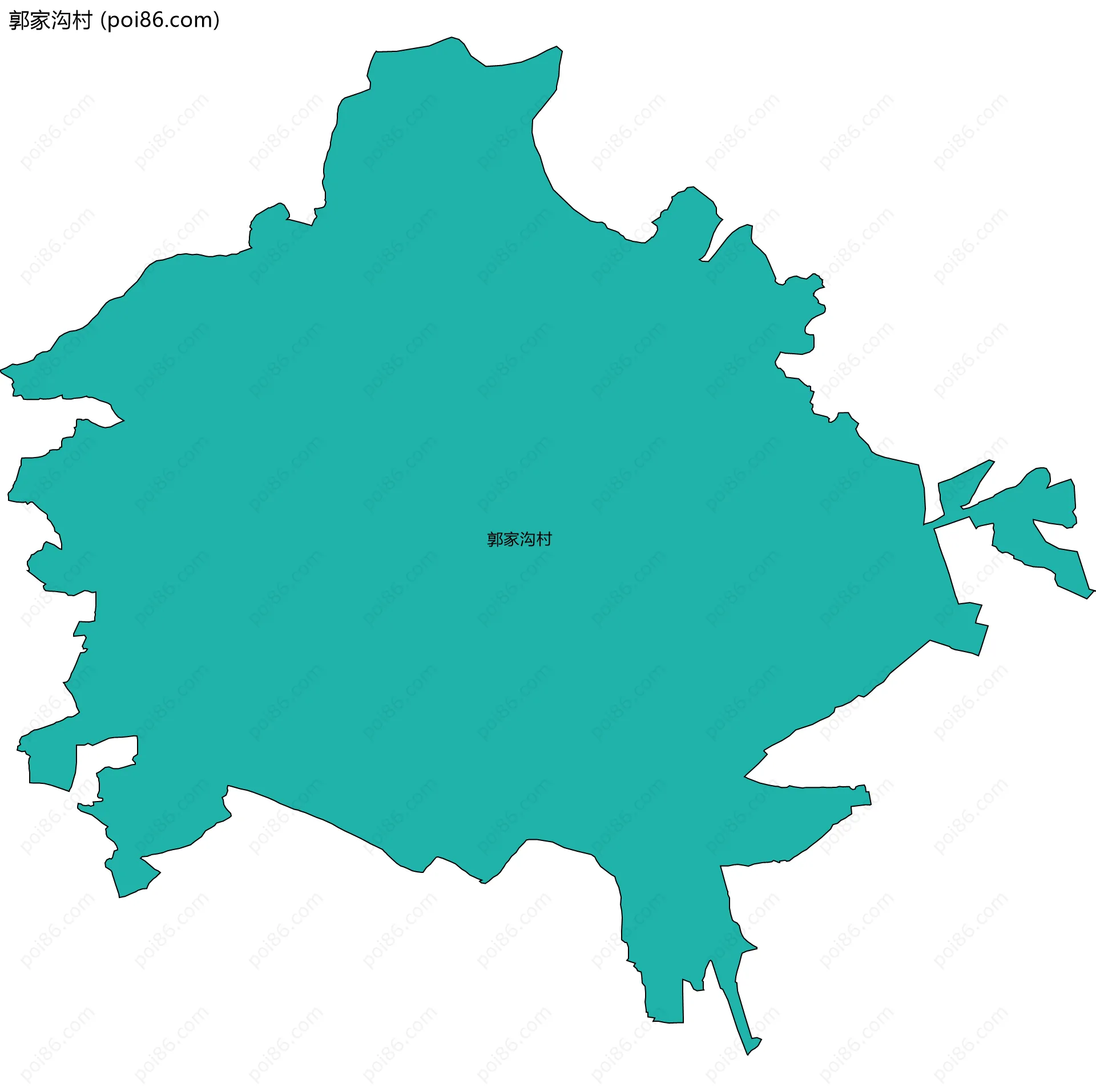 郭家沟村边界地图