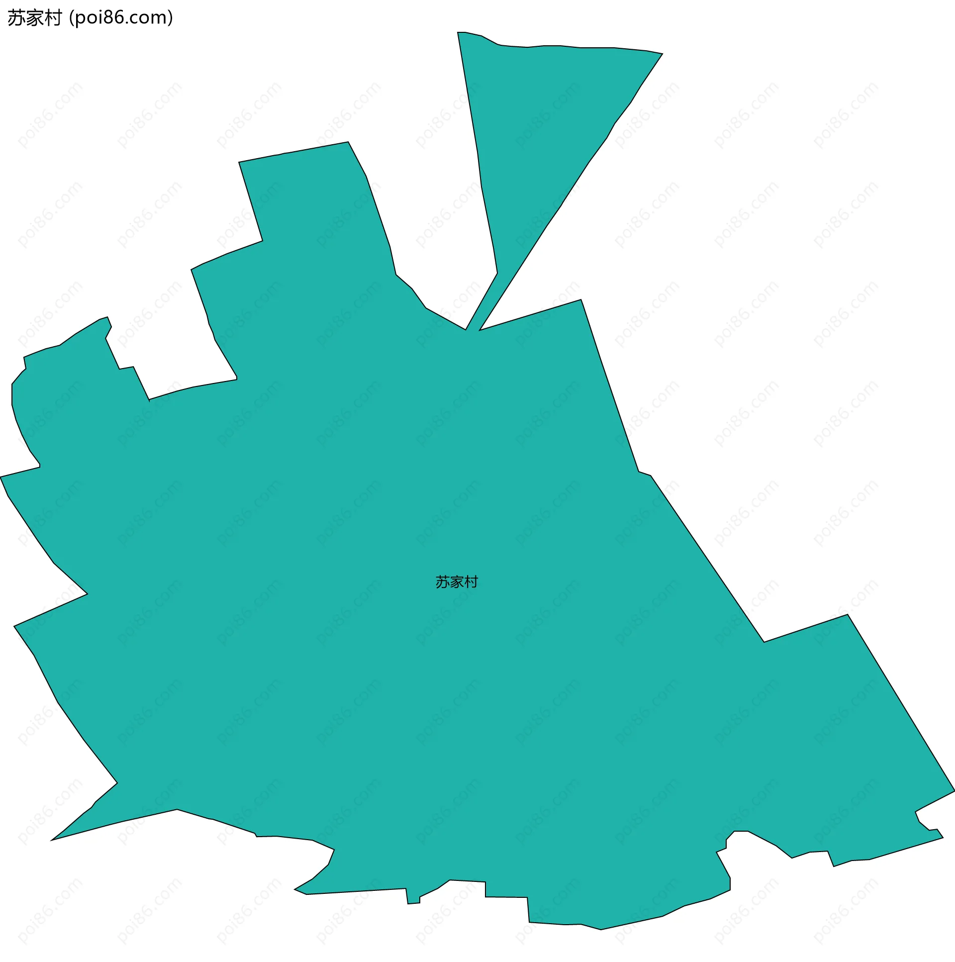 苏家村边界地图