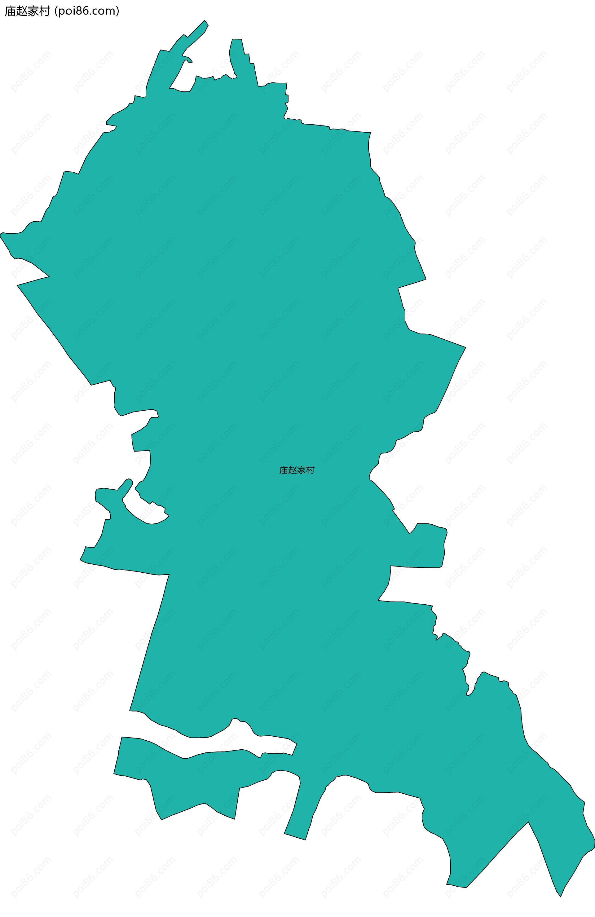 庙赵家村边界地图