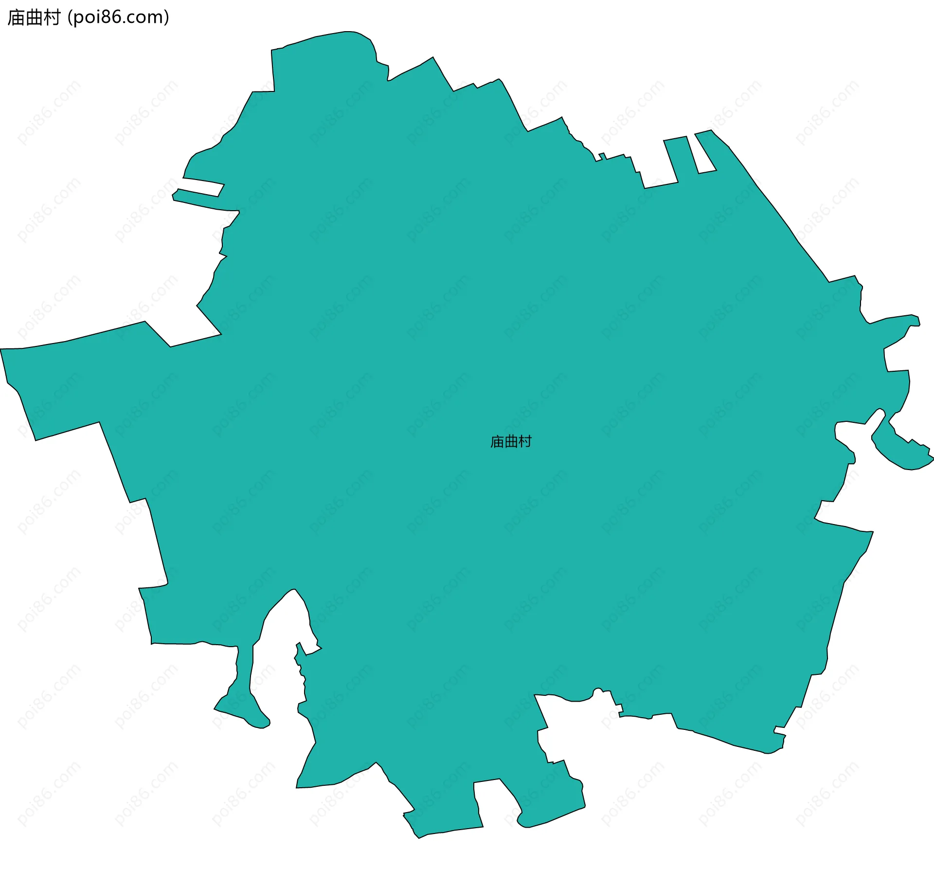 庙曲村边界地图