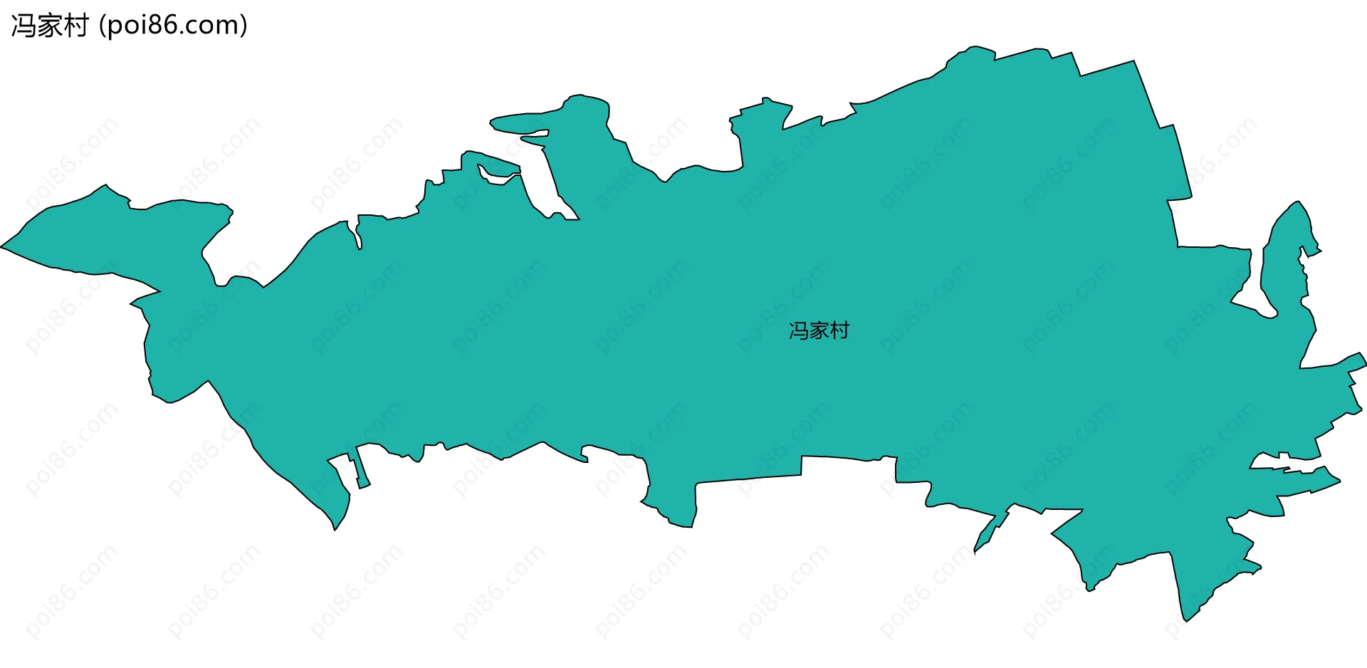 冯家村边界地图