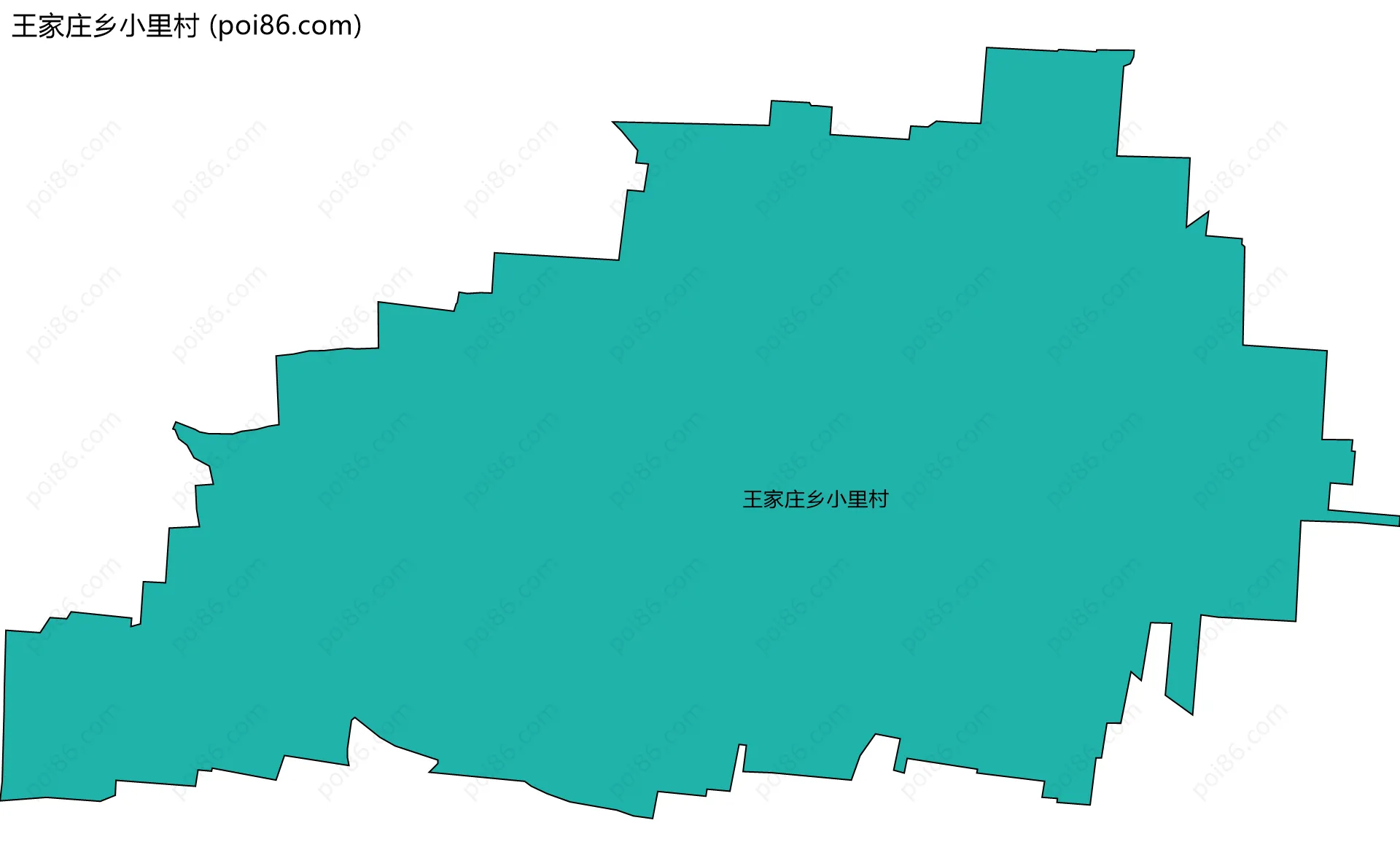 王家庄乡小里村边界地图