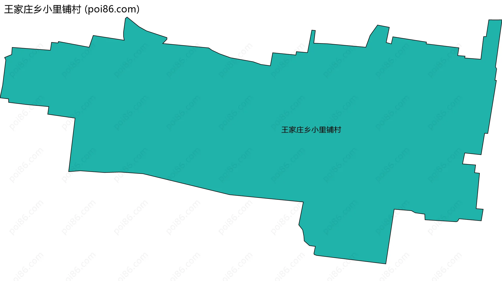 王家庄乡小里铺村边界地图