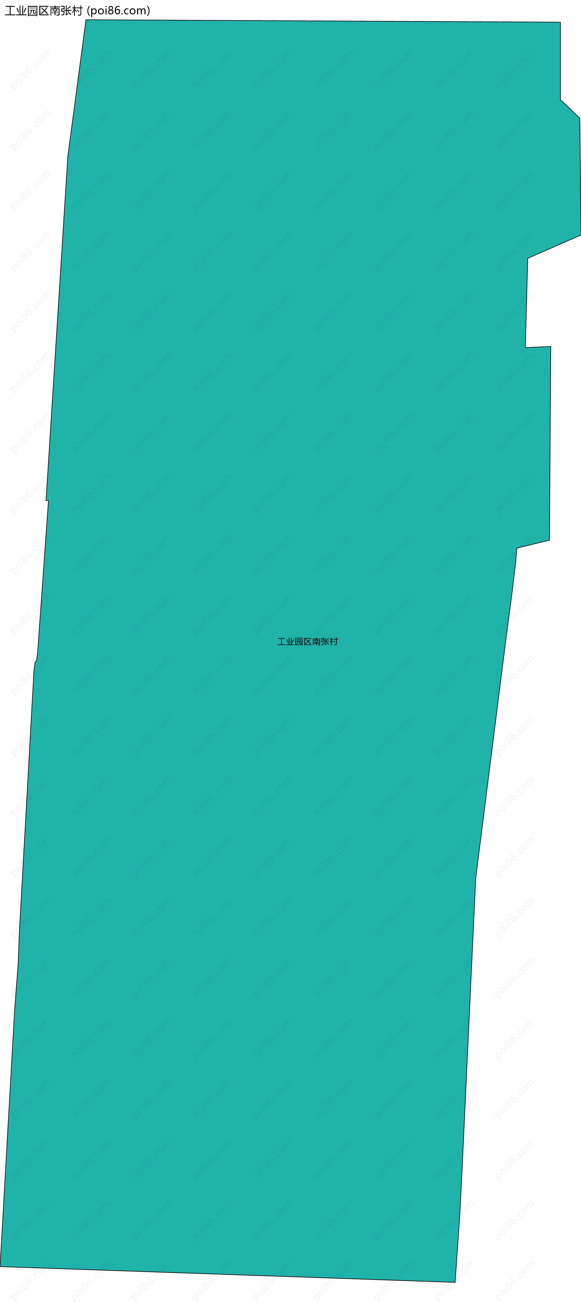 工业园区南张村边界地图