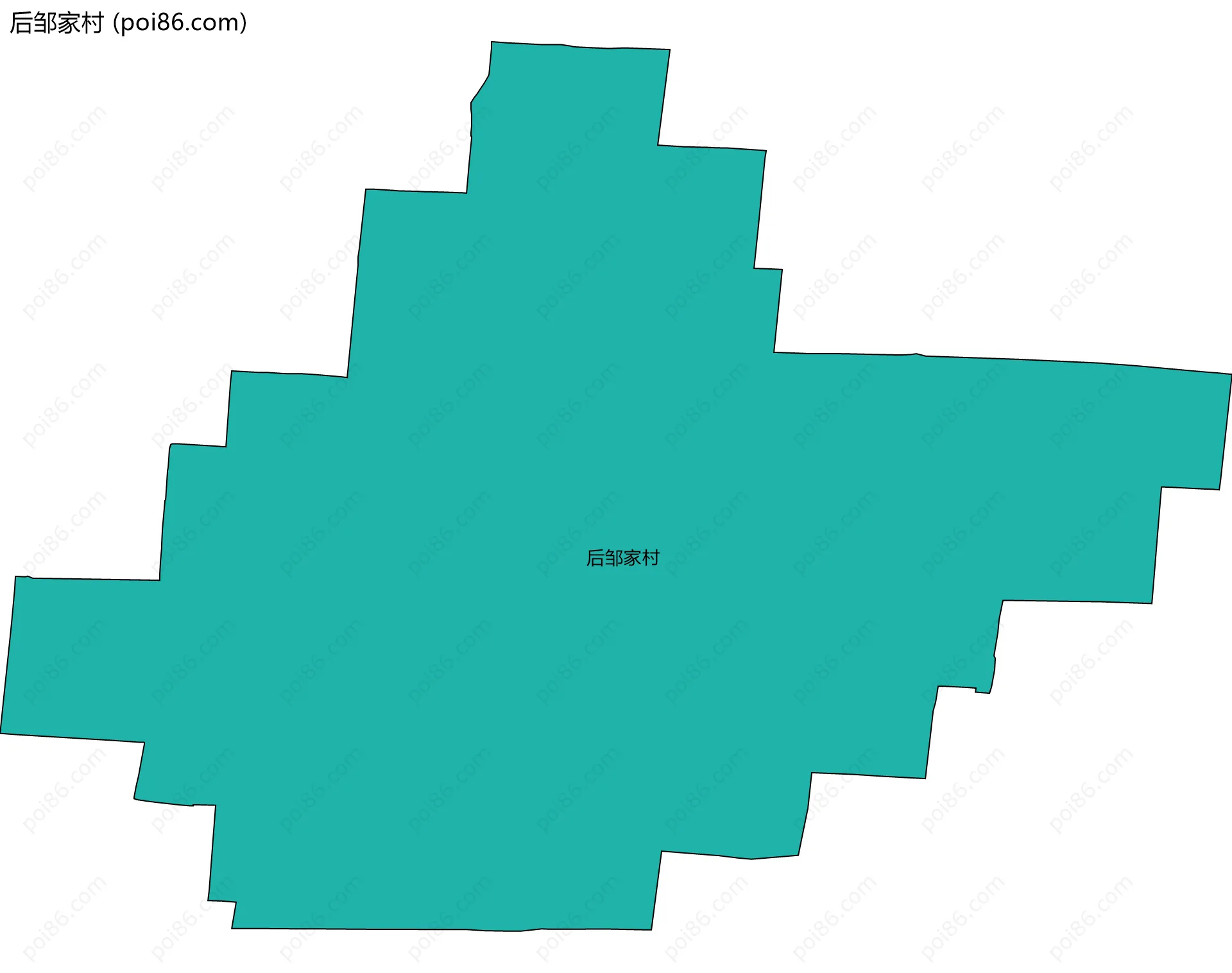 后邹家村边界地图