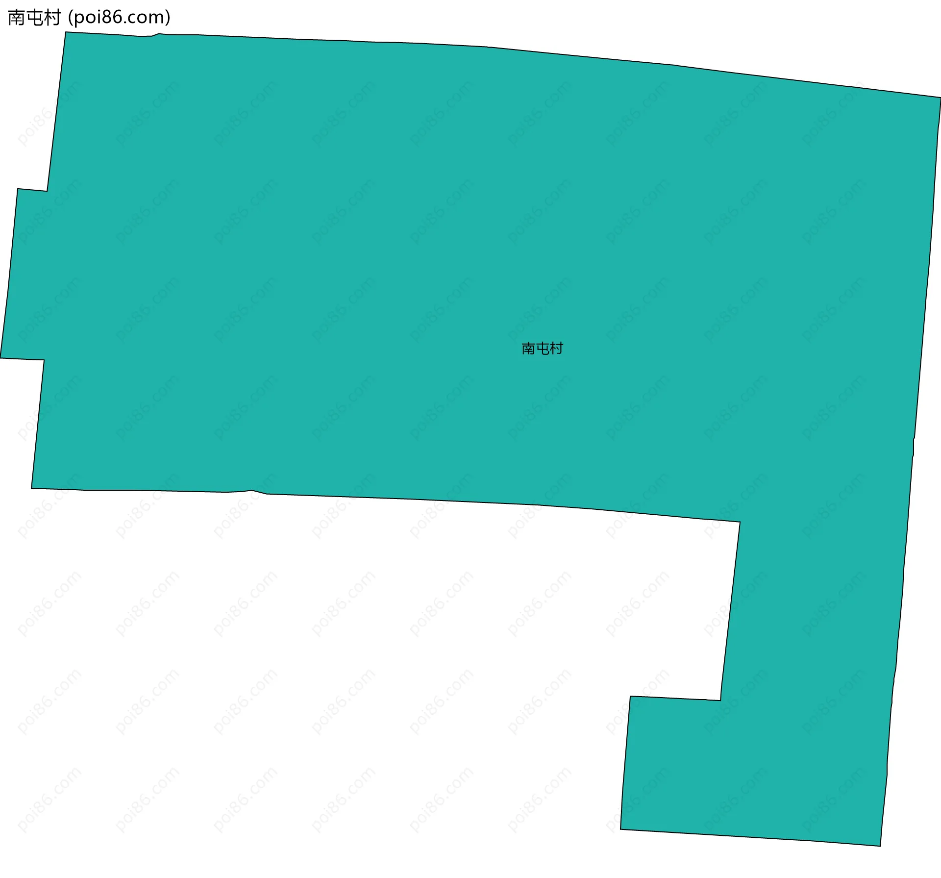 南屯村边界地图