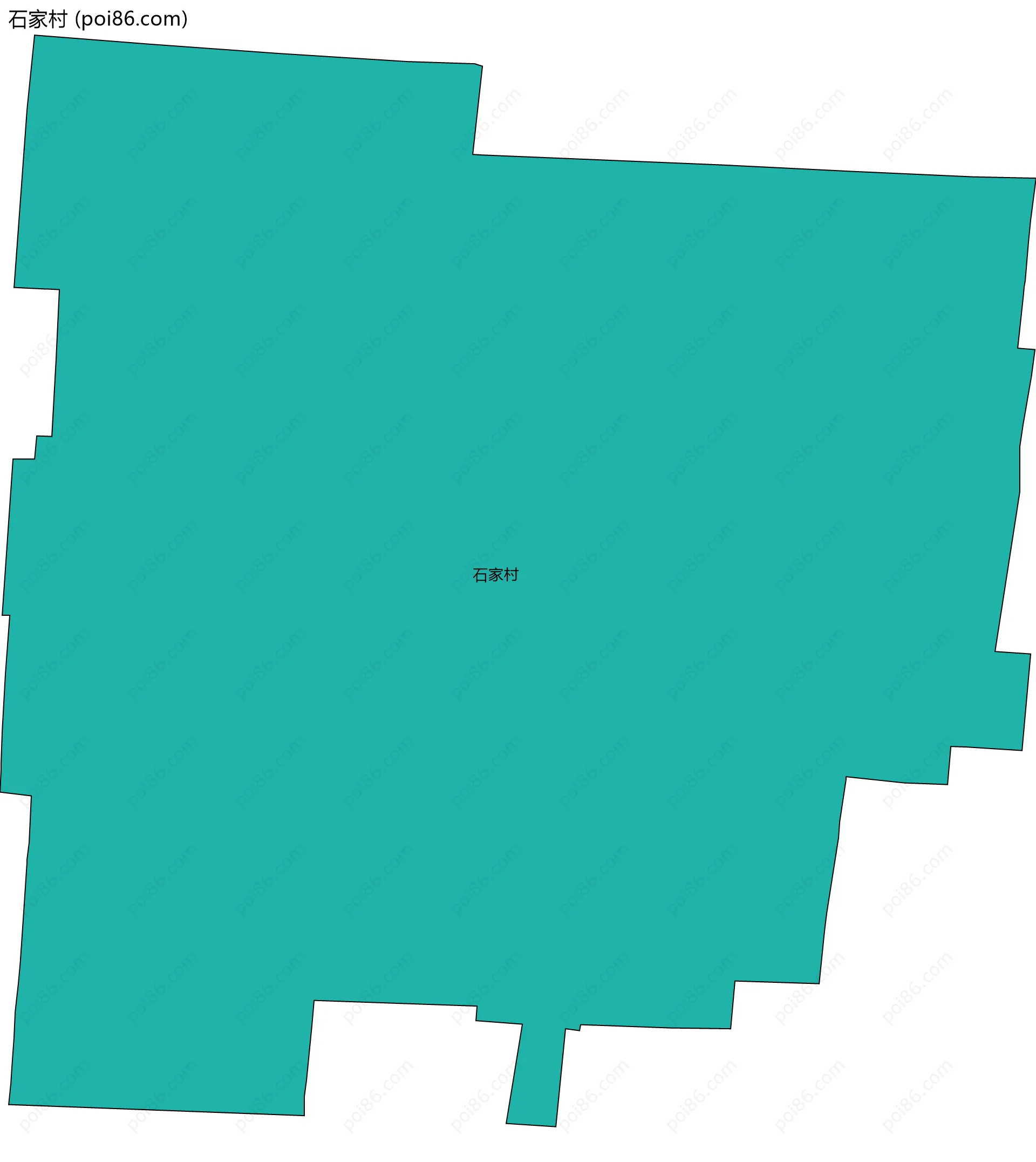 石家村边界地图