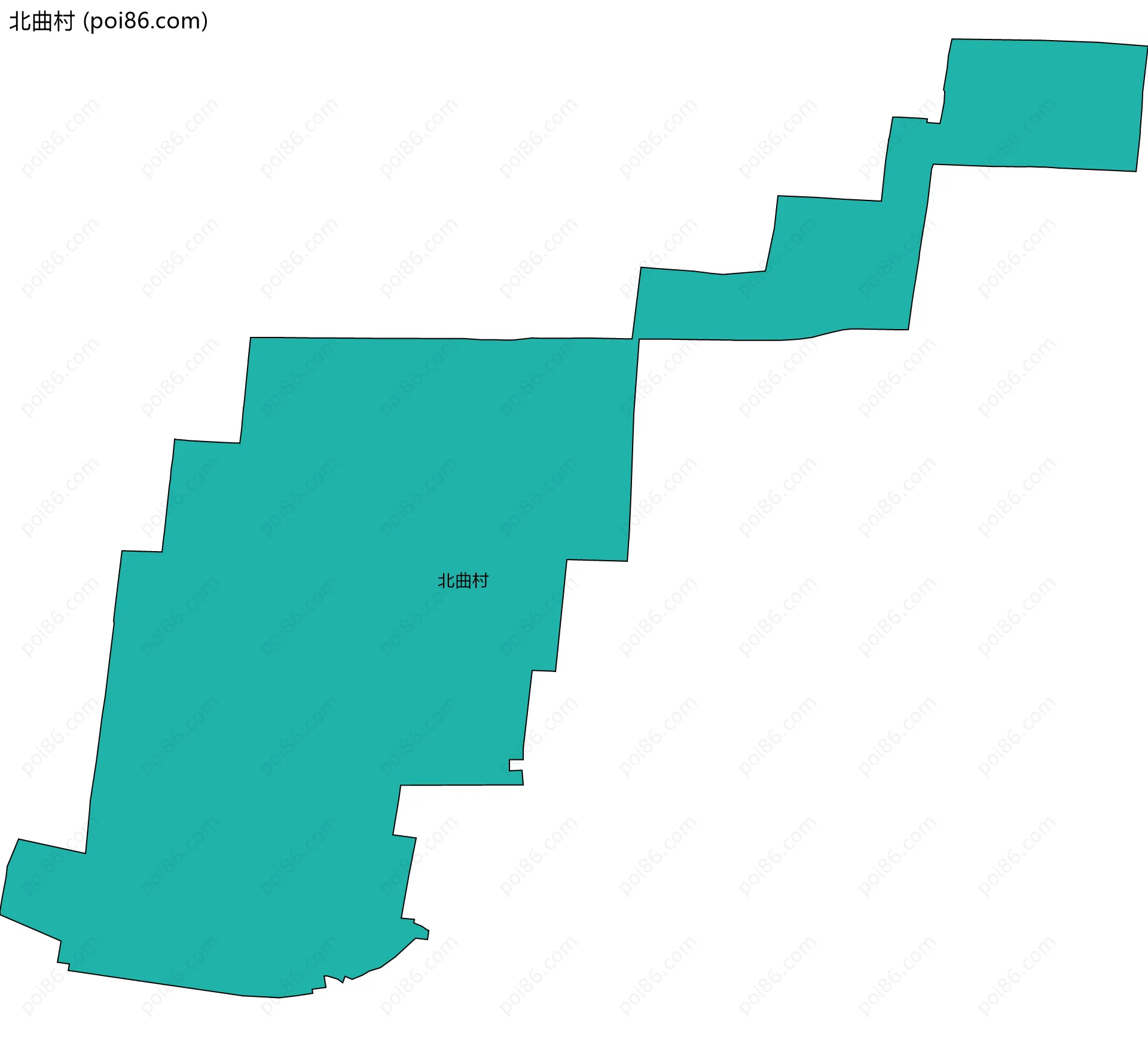 北曲村边界地图