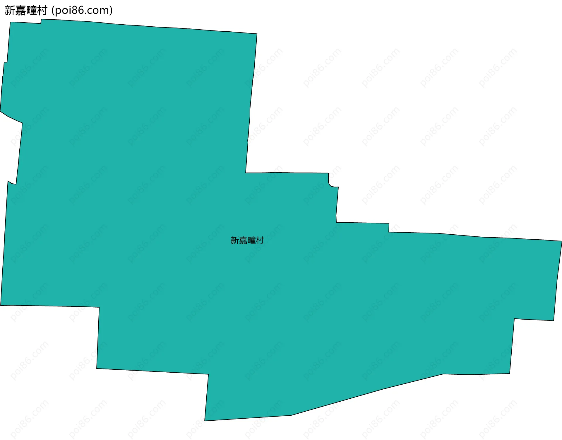 新嘉疃村边界地图