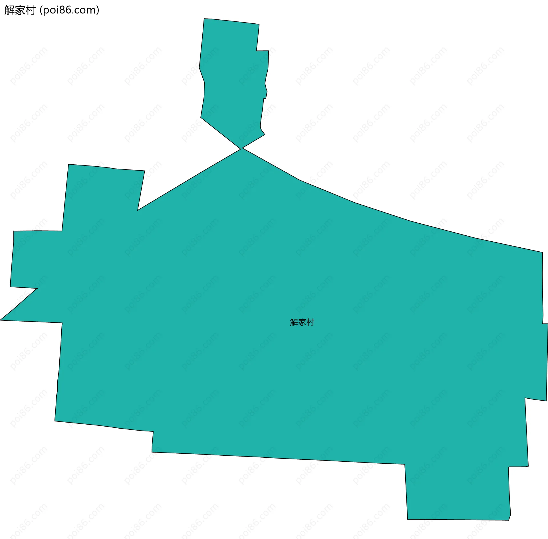 解家村边界地图