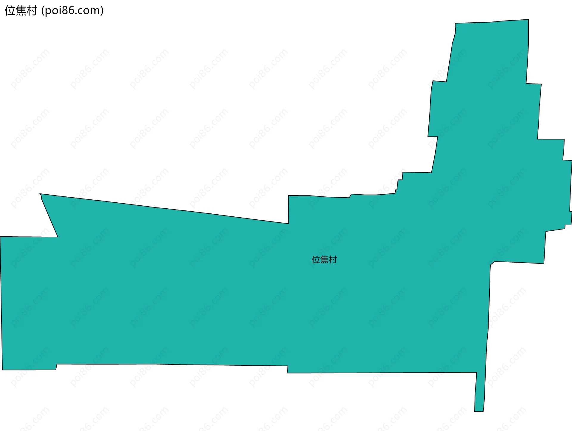 位焦村边界地图
