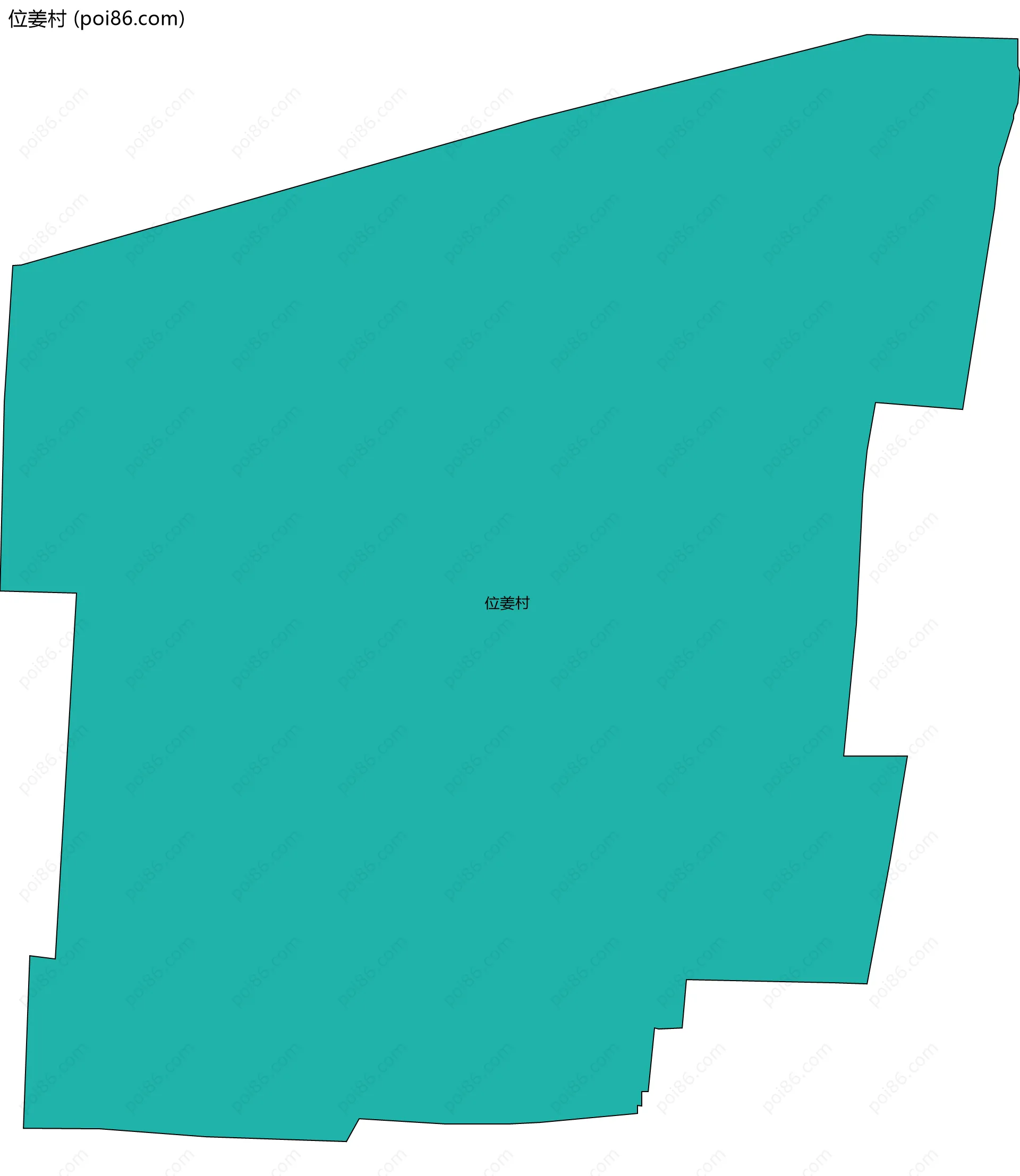 位姜村边界地图