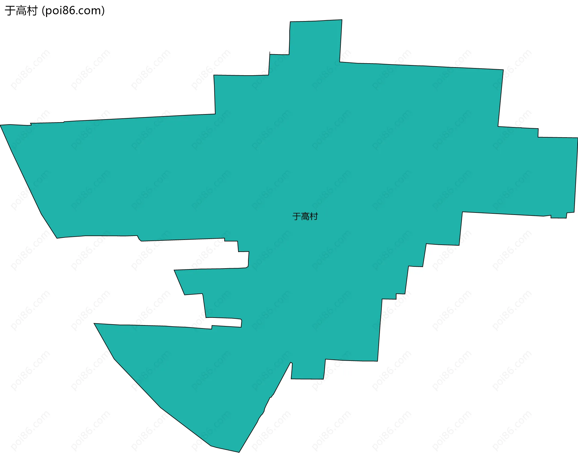 于高村边界地图