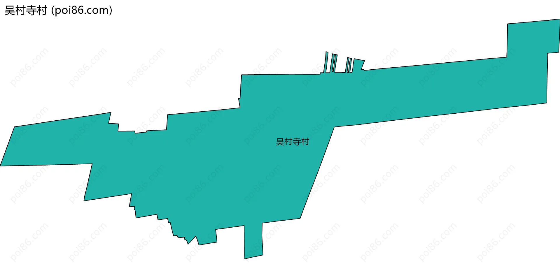吴村寺村边界地图