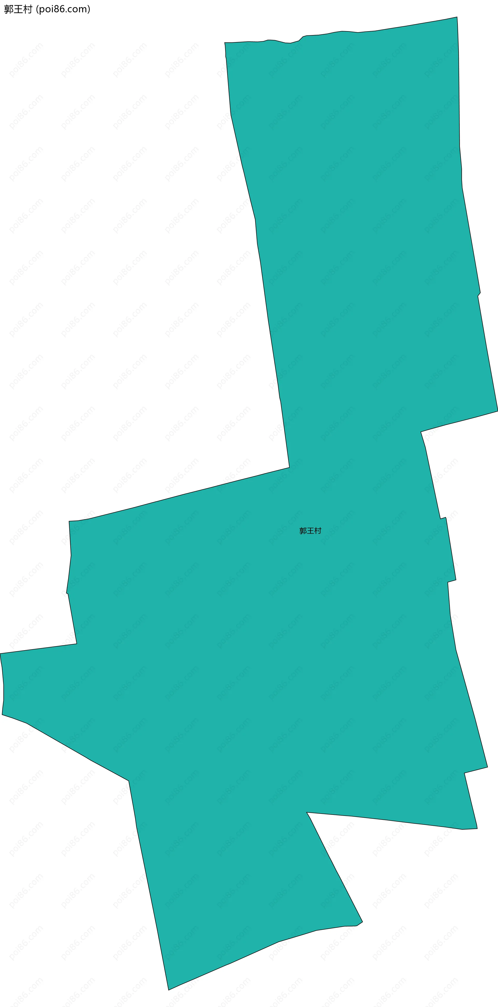 郭王村边界地图