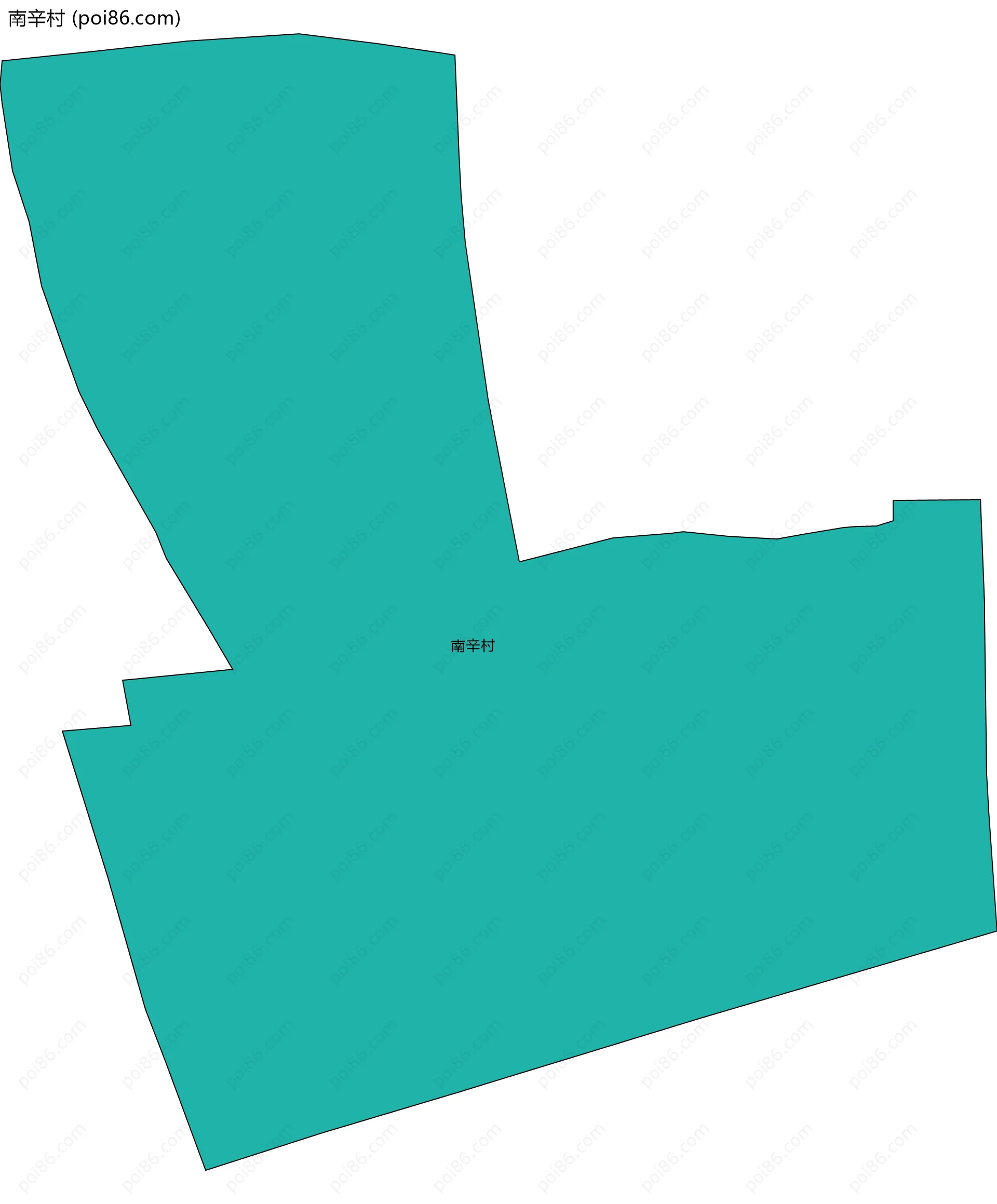 南辛村边界地图