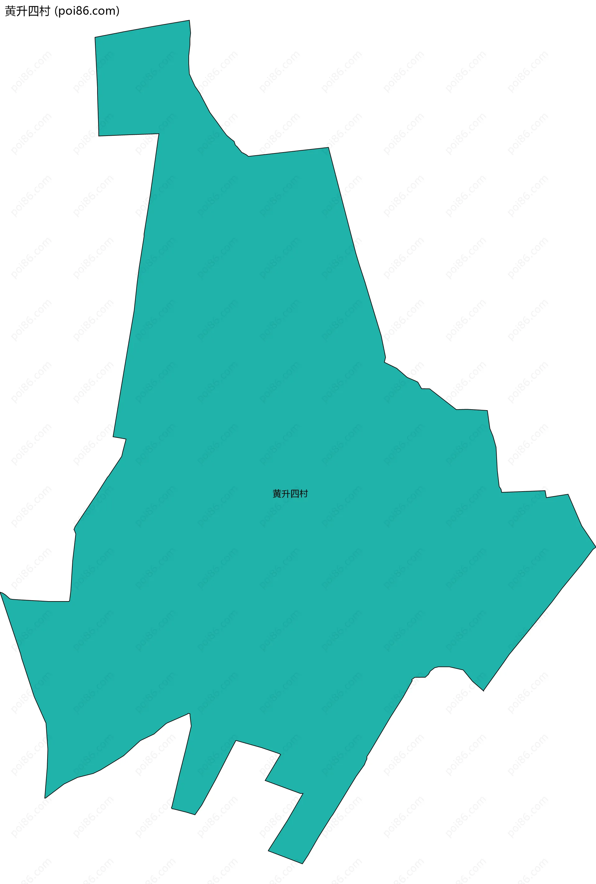 黄升四村边界地图