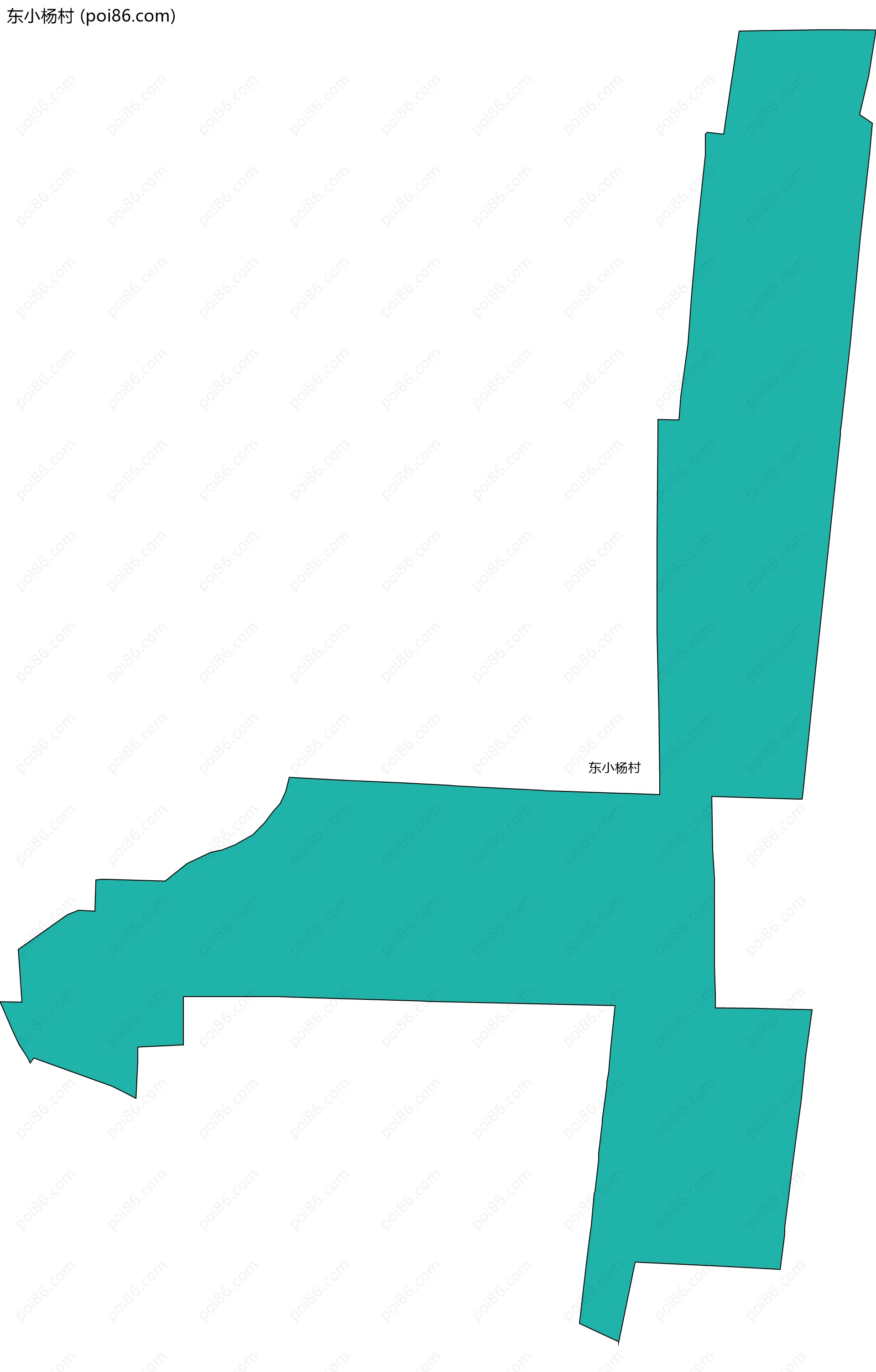 东小杨村边界地图