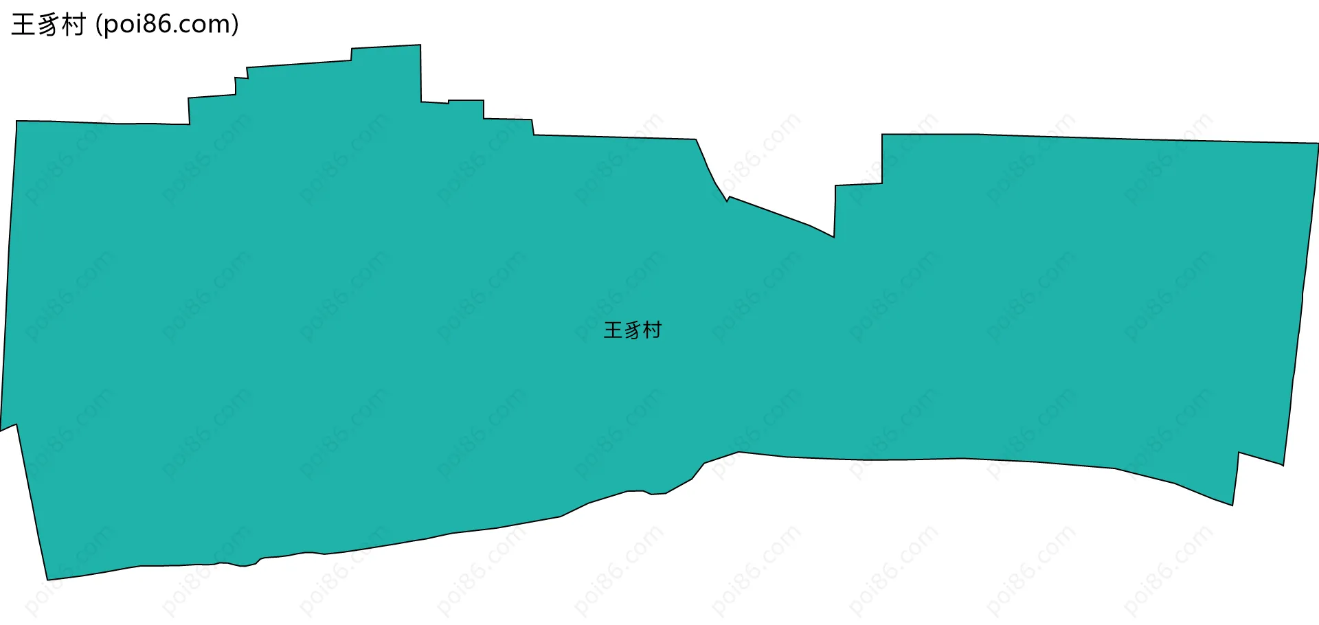 王豸村边界地图