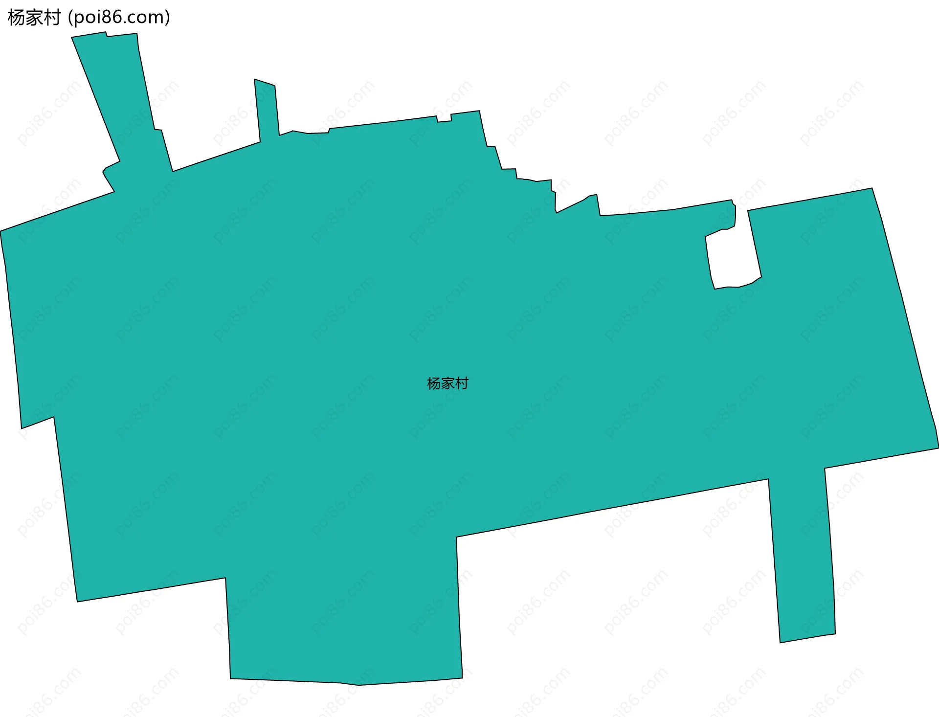 杨家村边界地图