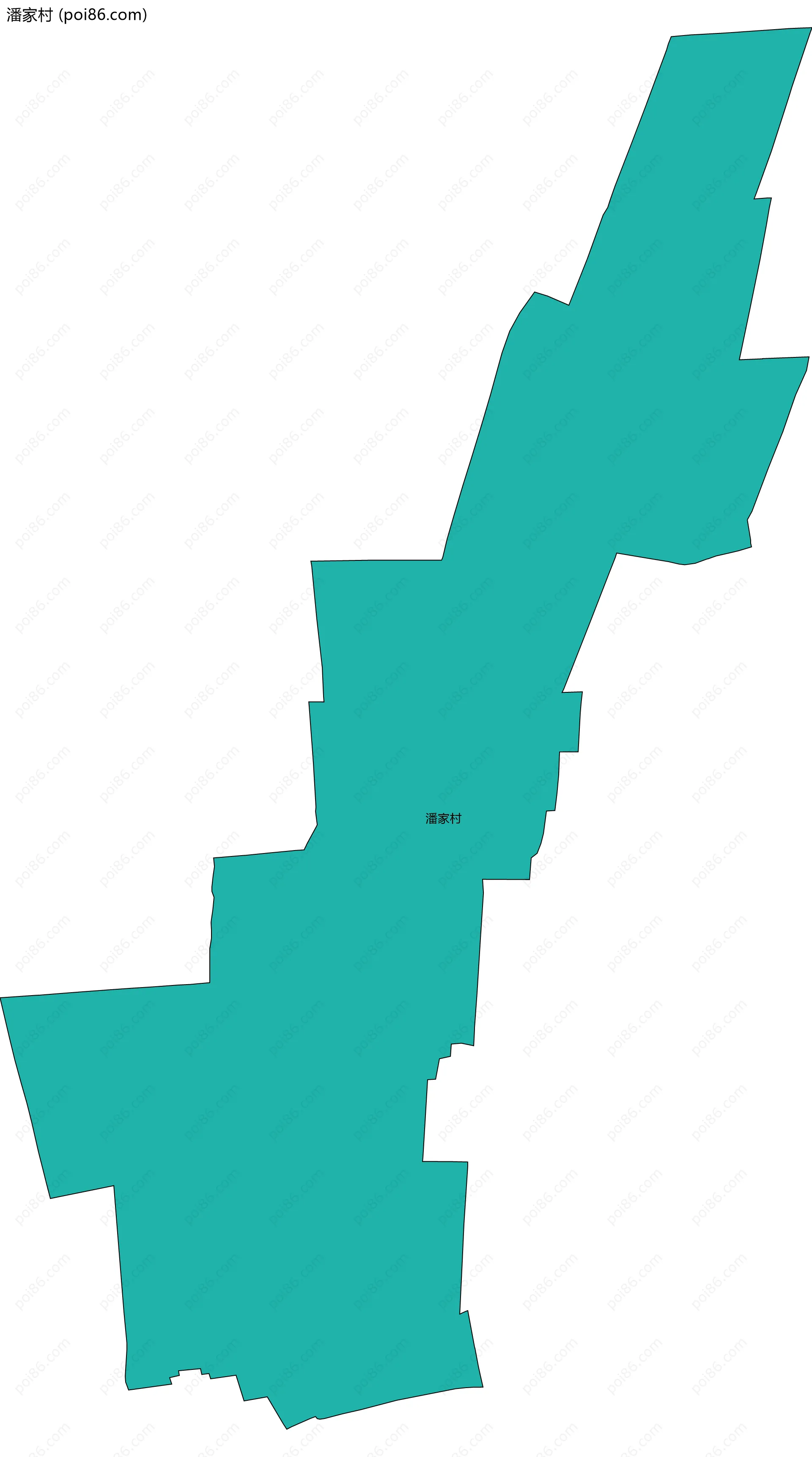 潘家村边界地图