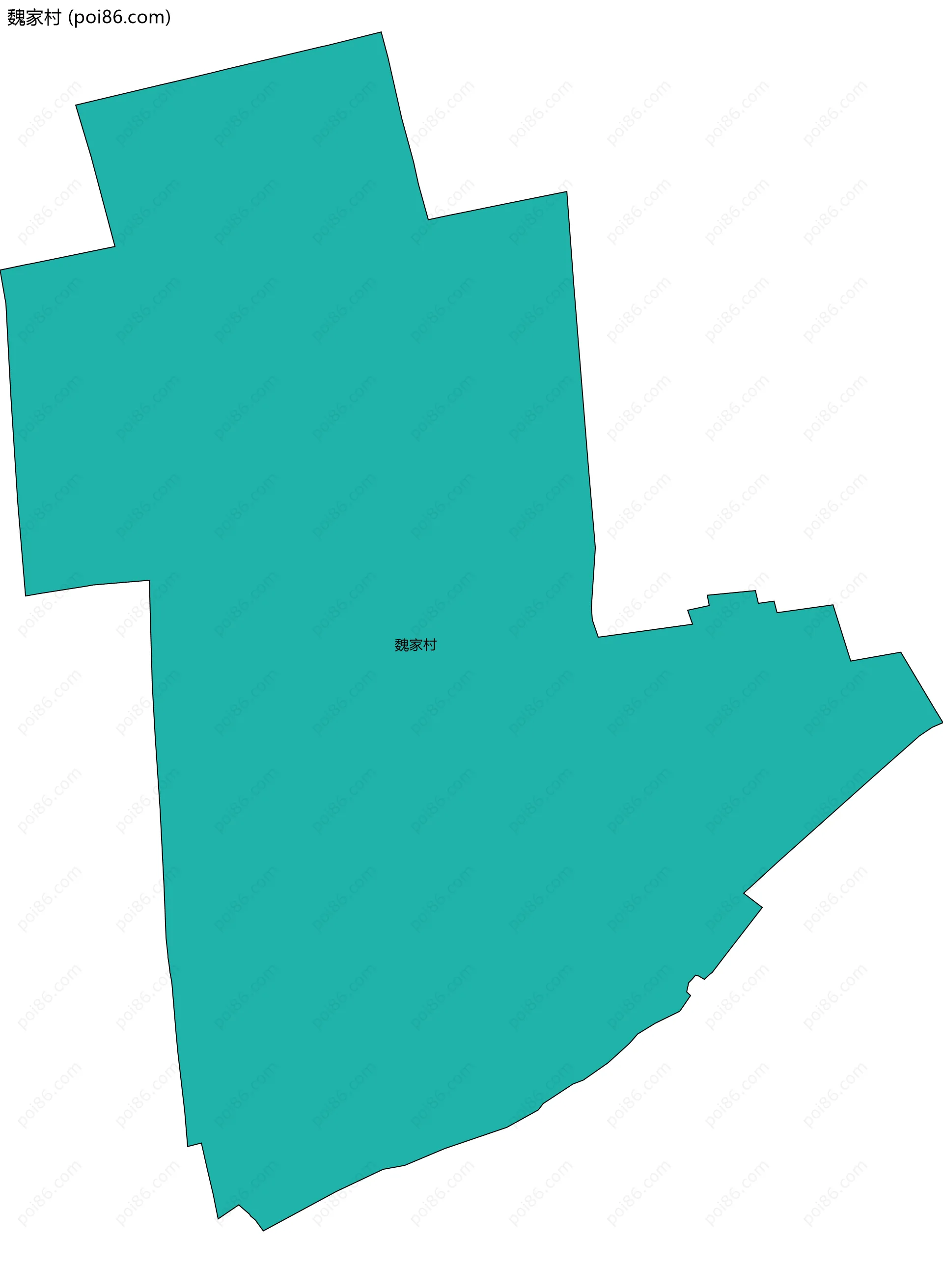 魏家村边界地图