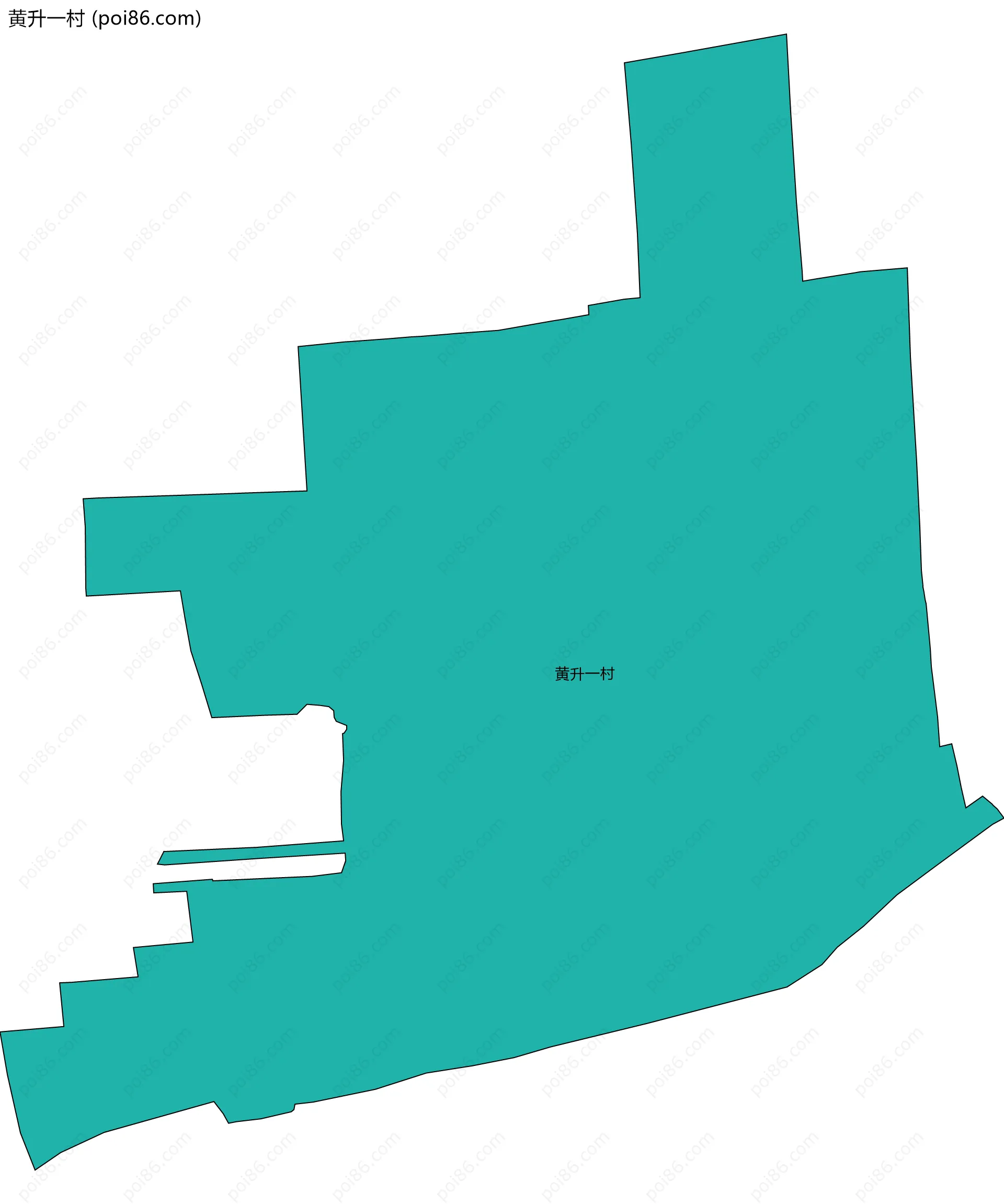 黄升一村边界地图