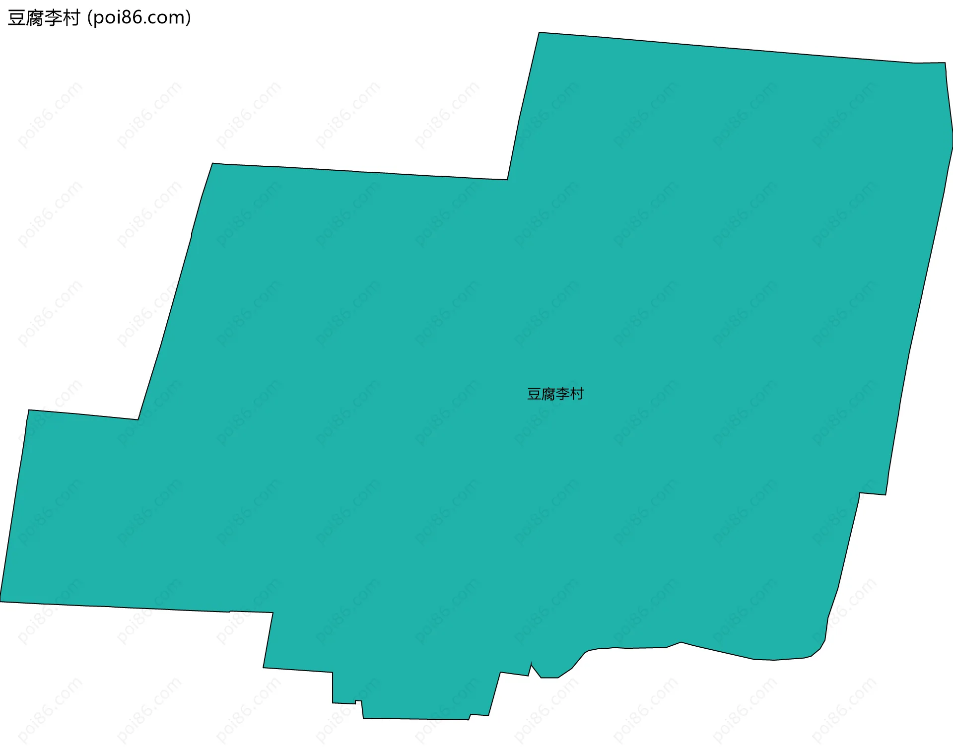 豆腐李村边界地图